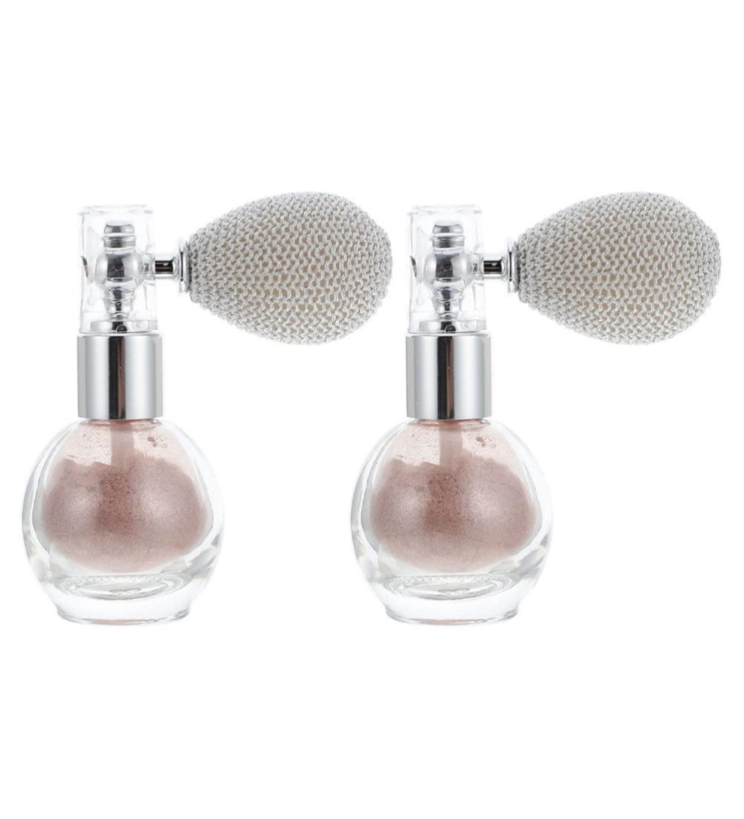 2pcs Glitter Hair Powder Spray - High Gloss Makeup & Face Highlighter in Nude Pink - International Shipping Available - Buy Online on GoSupps.com