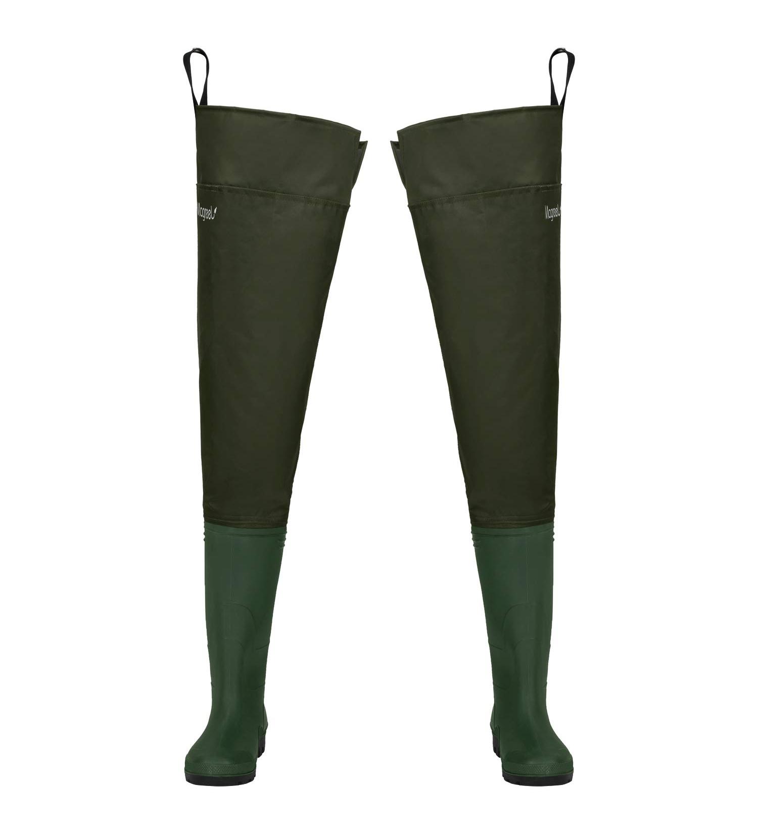 Lightweight Waterproof Hip Waders for Men and Women - Size 10 Army Green - Buy Online on GoSupps.com