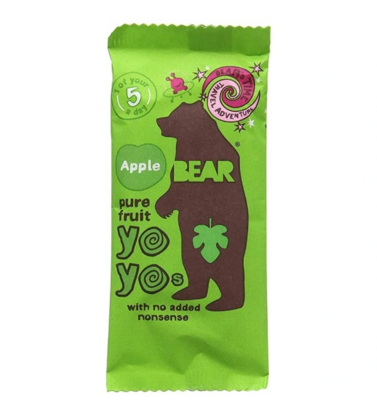 Bear Nibbles Pure Apple Fruit Yoyo 20g Rolls