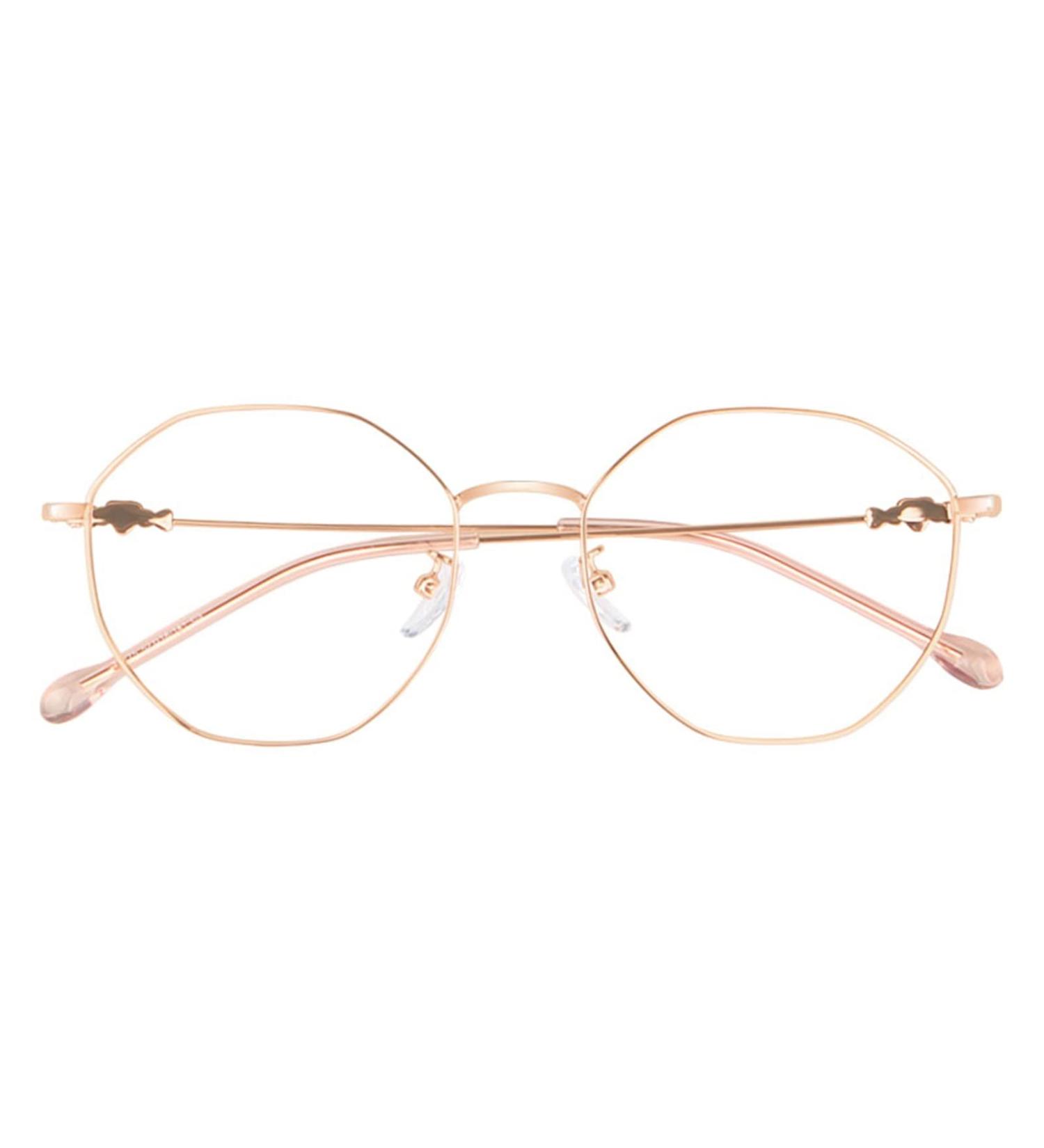 Metal Reading Glasses for Women - Modern Anti Blue Light Computer Readers | Gold - Size 1.5+ - Buy Online on GoSupps.com