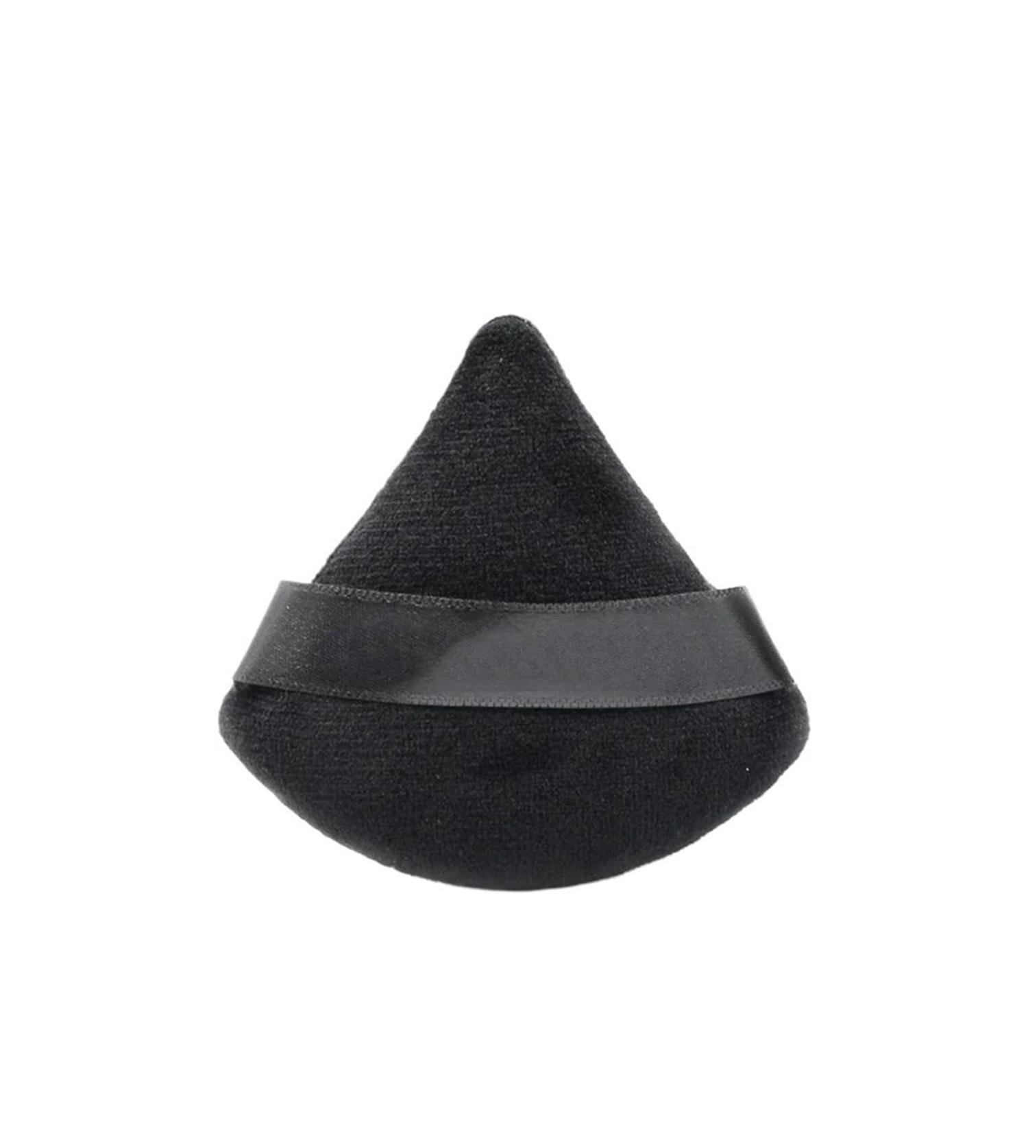 1-12Pcs Triangle Velvet Powder Puff Flours Mini Face Makeup Sponge Cosmetics Soft Cotton Face Powder Puff Lightweight Washable (Color : Black) - Buy Online on GoSupps.com