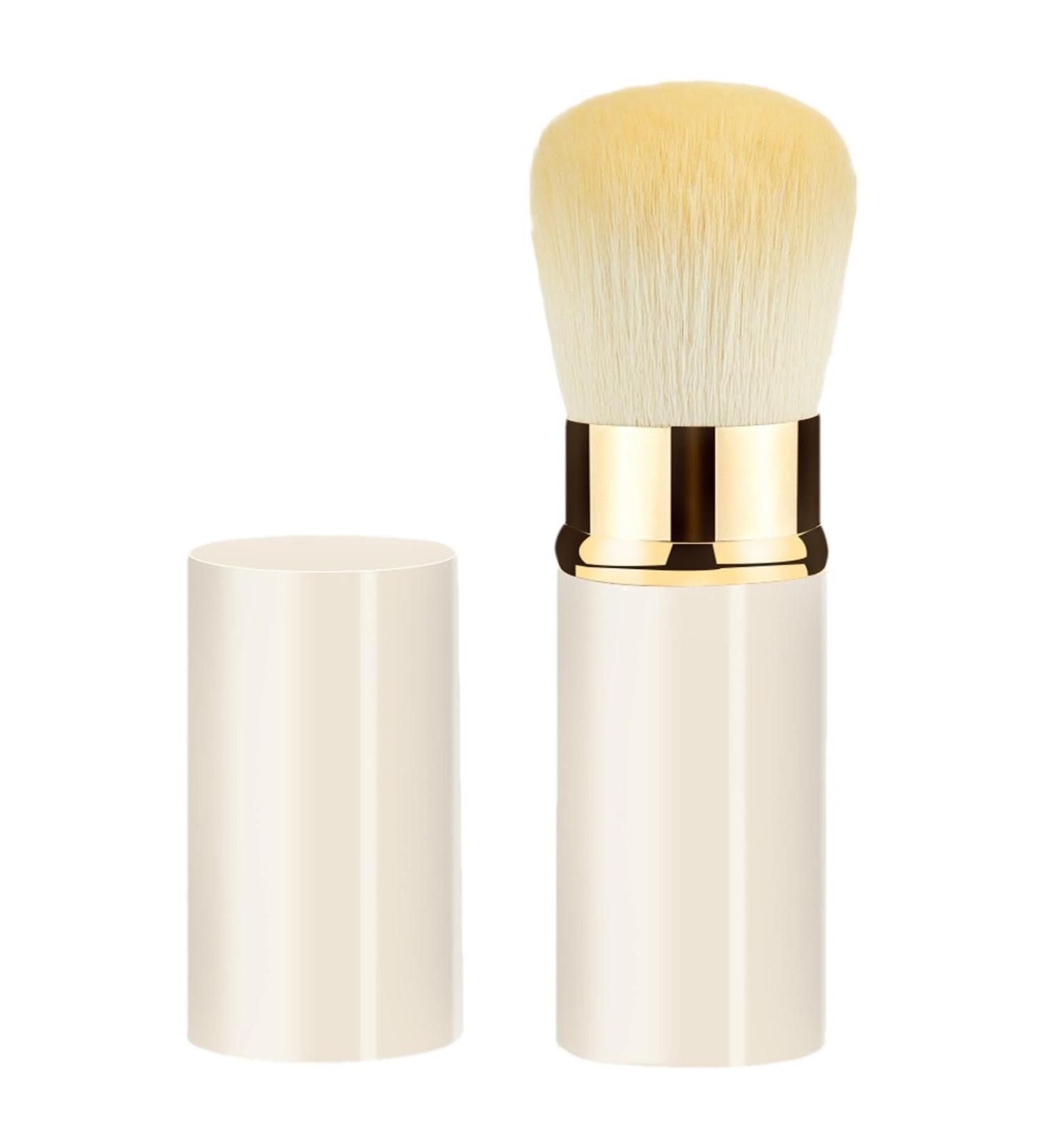 Makeup Brush for Foundation Multipurpose Telescopic Cosmetics Brushes | Portable Powder Brushes Soft Face Makeup Brush for Sunscreen Bronzing Powder White - Buy Online on GoSupps.com