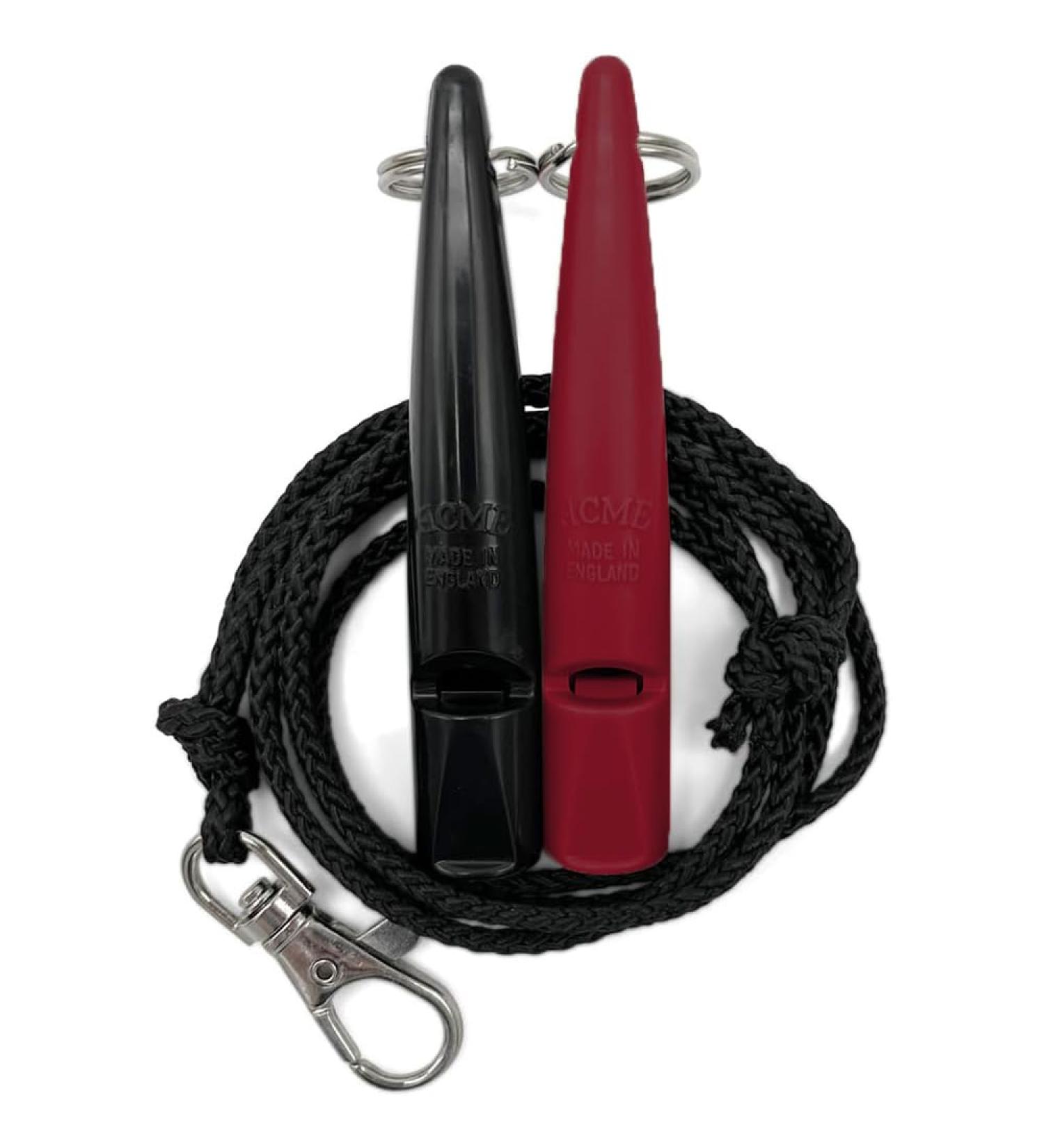 Acme Dog Whistle No. 211.5 Double Pack | 2 Loud Whistles (Black + Fuchsia) | Ideal for Recall Training | International Shipping - Buy Online on GoSupps.com