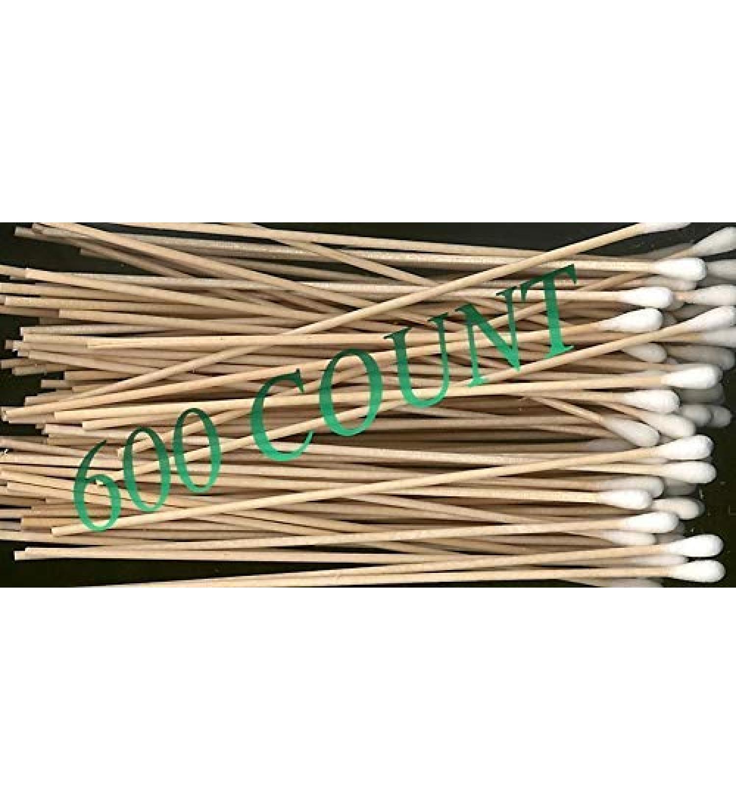 Cotton swabs with cotton tip with wooden handle 600 pieces