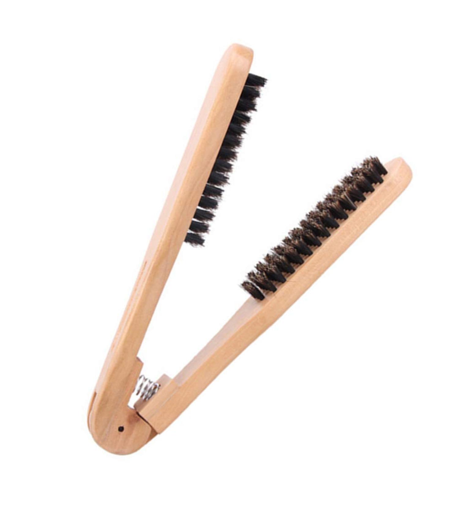 EXCEART Hair Straightener Brush - Best Flat Iron for Knotty Hair | Men's Wooden & Bamboo Comb - Buy Online on GoSupps.com