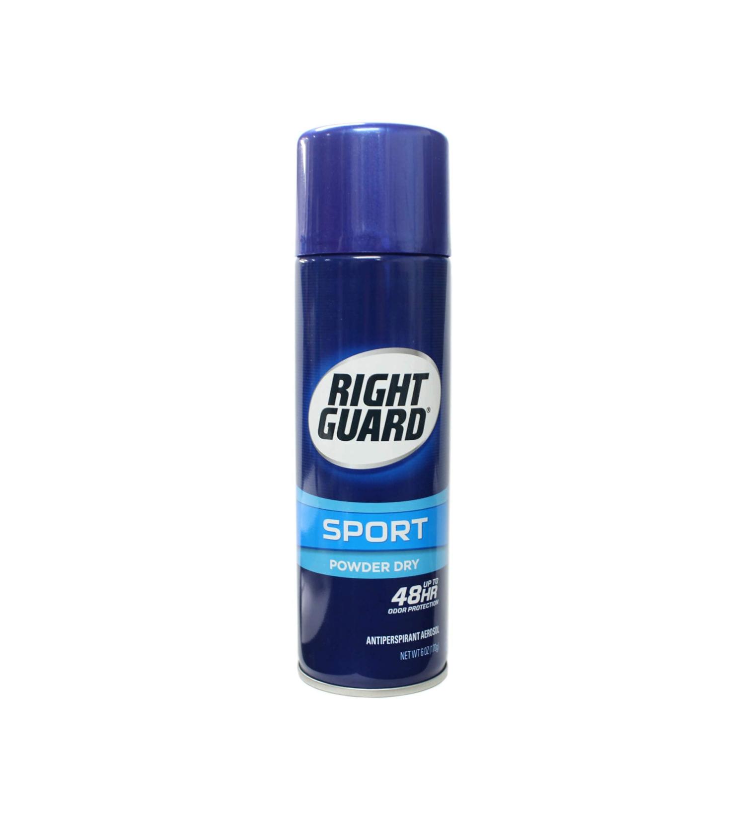 Right Guard Sport Antiperspirant Deodorant Aerosol Spray  Powder Dry  6 Ounce