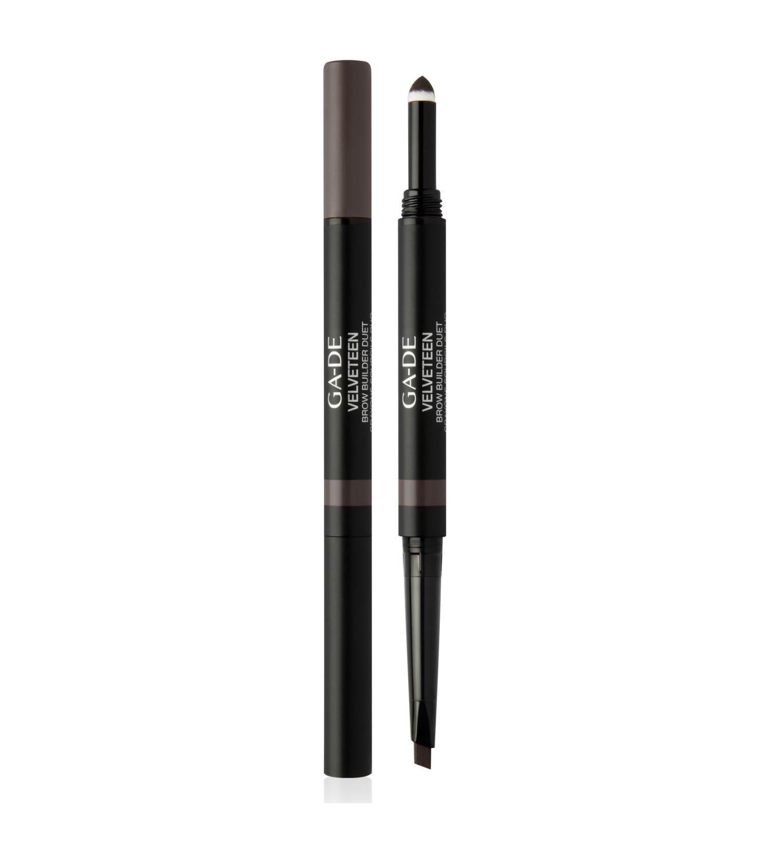 Buy Velveteen Brown Builder Duet - Long-Wear Eyebrow Pencil Dark Brown | Double-Ended Tint & Filler | Paraben Free - International Shipping Available - Buy Online on GoSupps.com