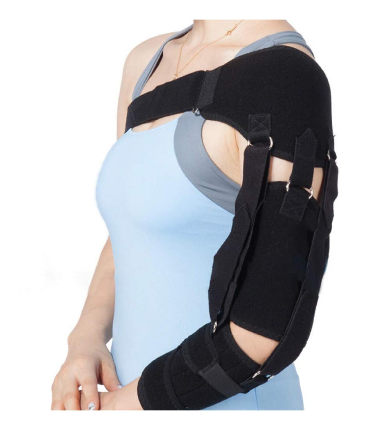 Enshey Shoulder Brace Support - Adjustable Compression Sleeve for Stroke Recovery - Buy Online on GoSupps.com