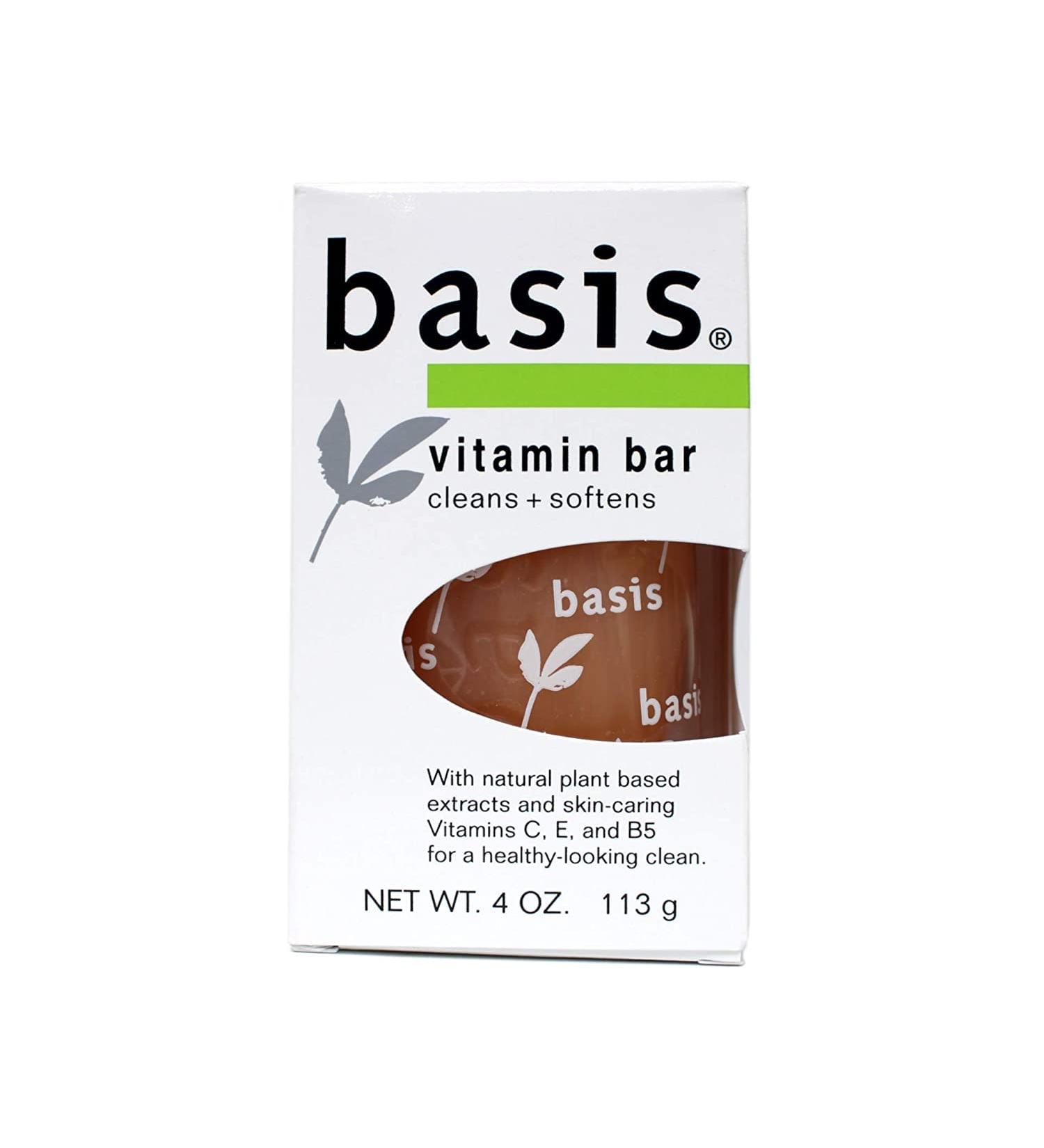 Buy Basis Vitamin Bar Soap - 4 Oz Pack of 5 | Fresh 20 Ounce | International Shipping Available - Buy Online on GoSupps.com