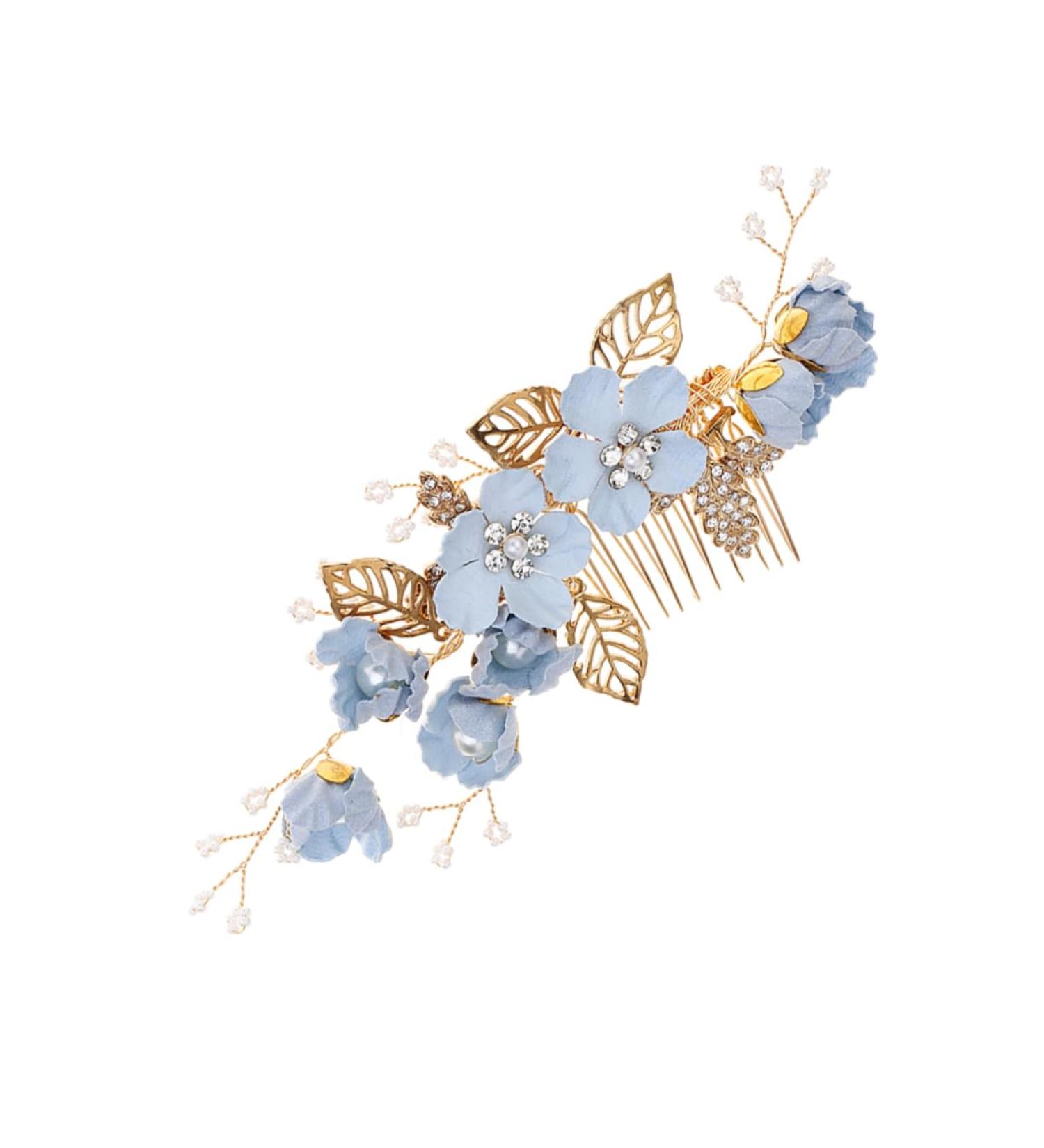 Didiseaon Rhinestone Hair Comb Pearl Headpiece Wedding Crystal Hair Comb Rhinestone Headpiece Bridal Headpiece Hair Side Combs Pearl Tiara Rhinestones Bride Accessories - Buy Online on GoSupps.com