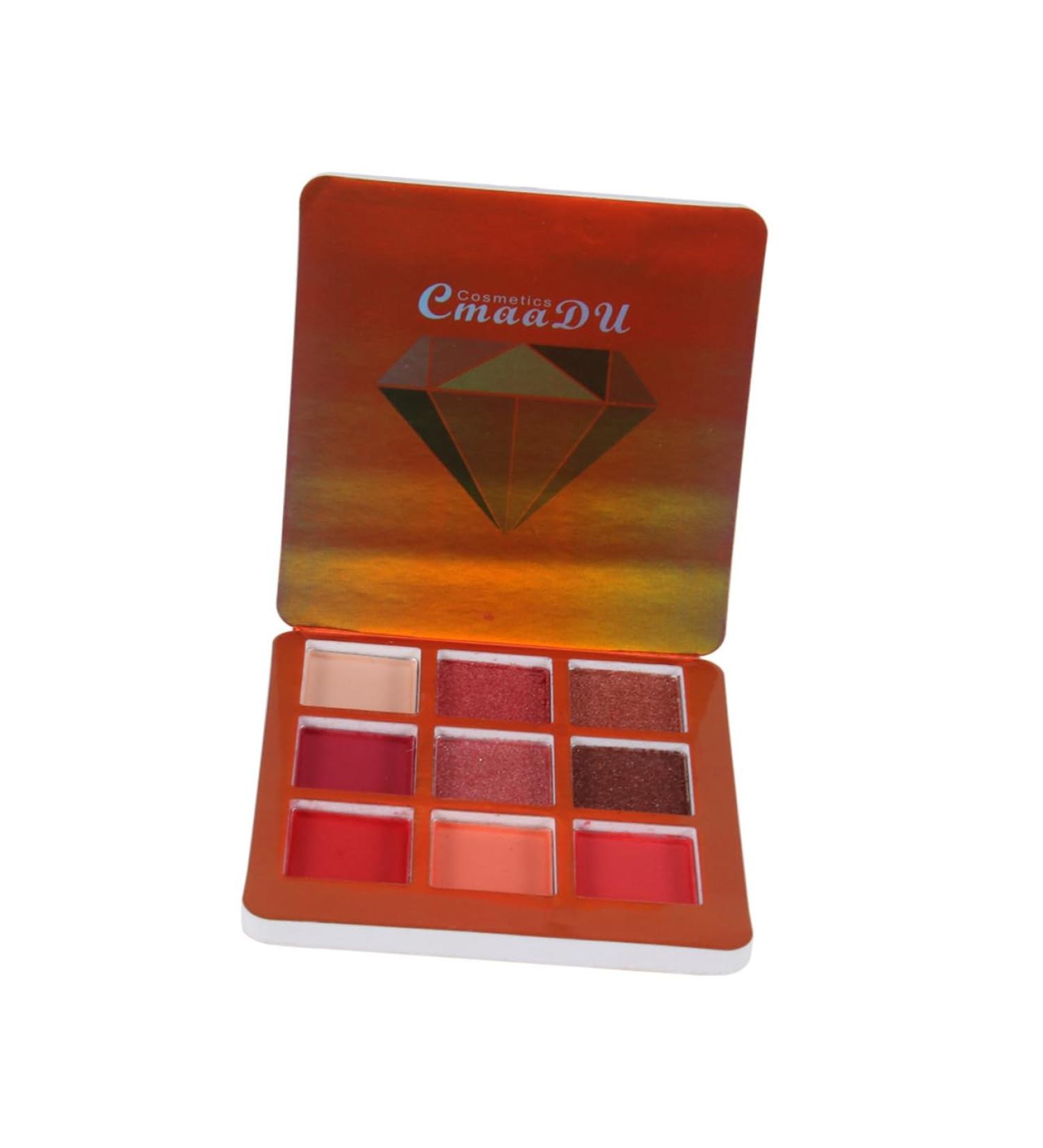 Angoily 9 Pearlescent Shadow Colors Eye Highlighter Diamond Metallic Bling Glitter Cosmetic Shimmer 1 count (Pack of 1) Red - Buy Online on GoSupps.com