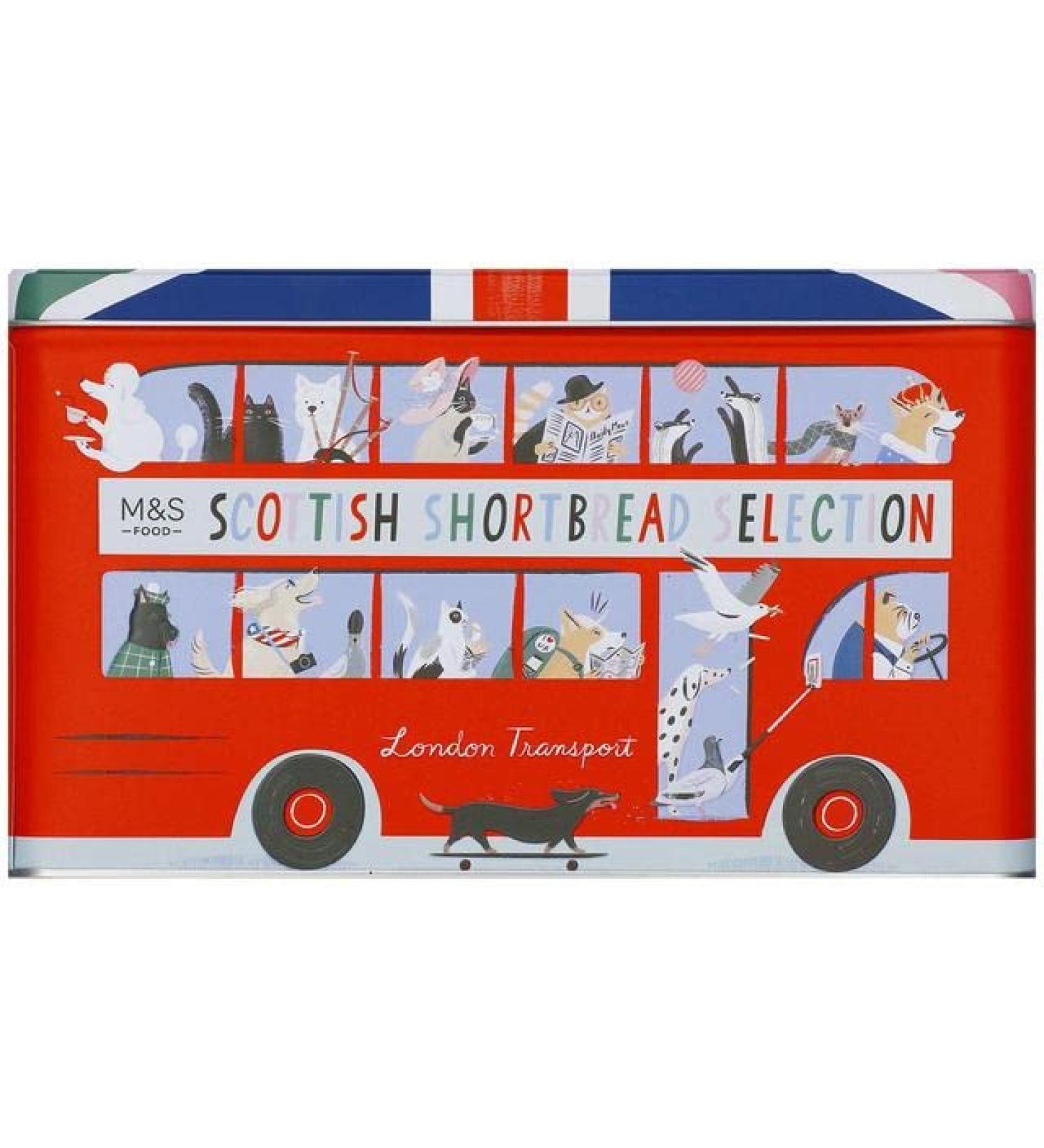 Marks & Spencer Scottish Shortbread Selection in a London Bus Tin - Buy Online on GoSupps.com