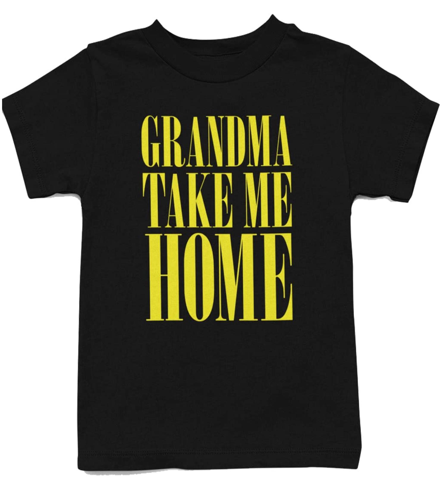 Baby Moo's Grandma Take Me Home Grunge Music Band Kids T-Shirt | Rock Music Top | Alternative Kids Gift | UK 3-4 Years Black - Buy Online on GoSupps.com