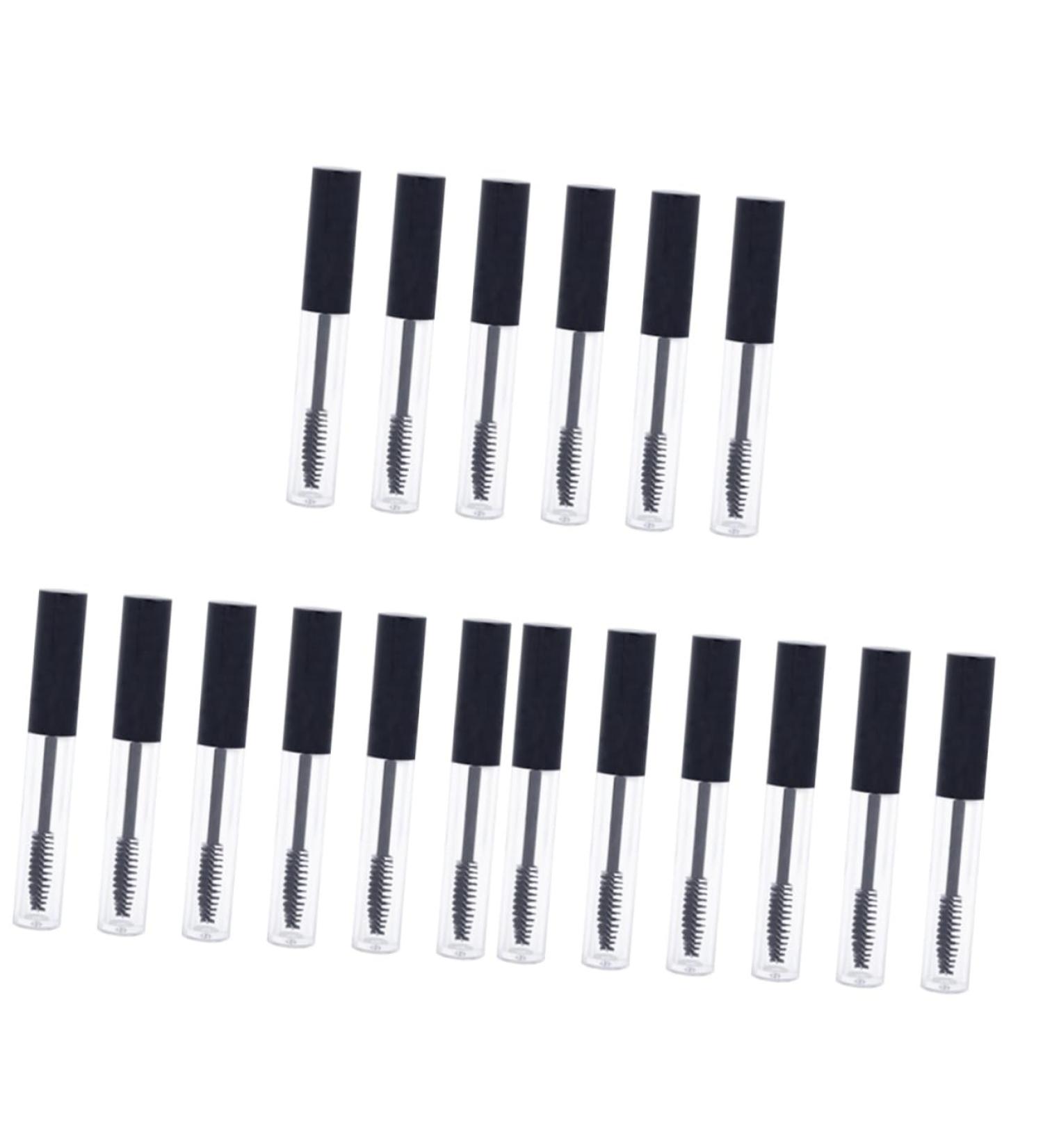 18 Pcs Lipgloss Eyelash Cream Bottles with Brush Clear Eyelash Brush Tube Lip Gloss Pack Travel Vial mediumx3pcs As Shownx3pcs - Buy Online on GoSupps.com