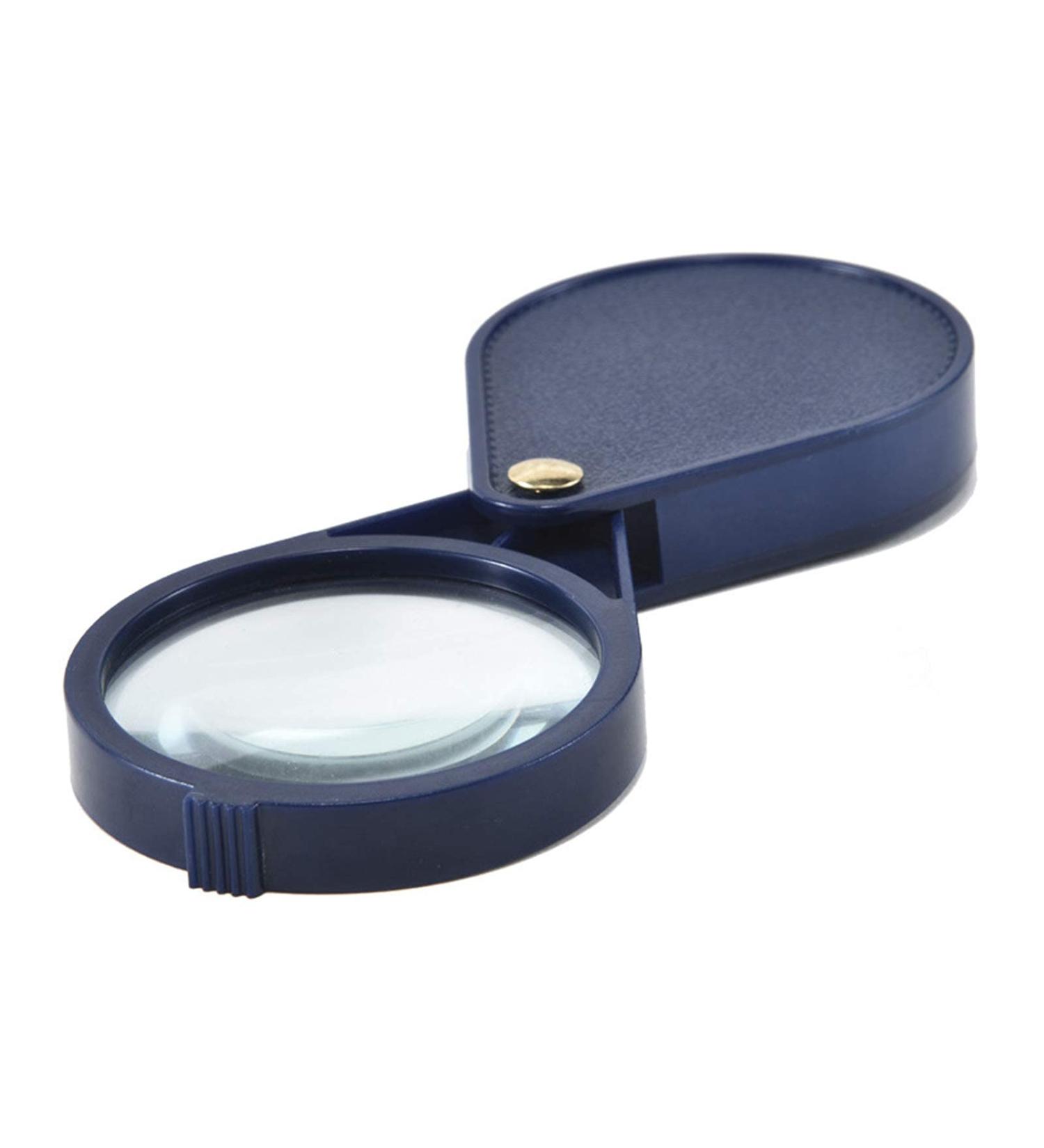 Handheld Magnifying Glass 10X Magnifier Hand-held Pocket Portable Magnifying Glass with PU Leather Bag Read Magnifying Glass (Color : Blue) Independence - Buy Online on GoSupps.com