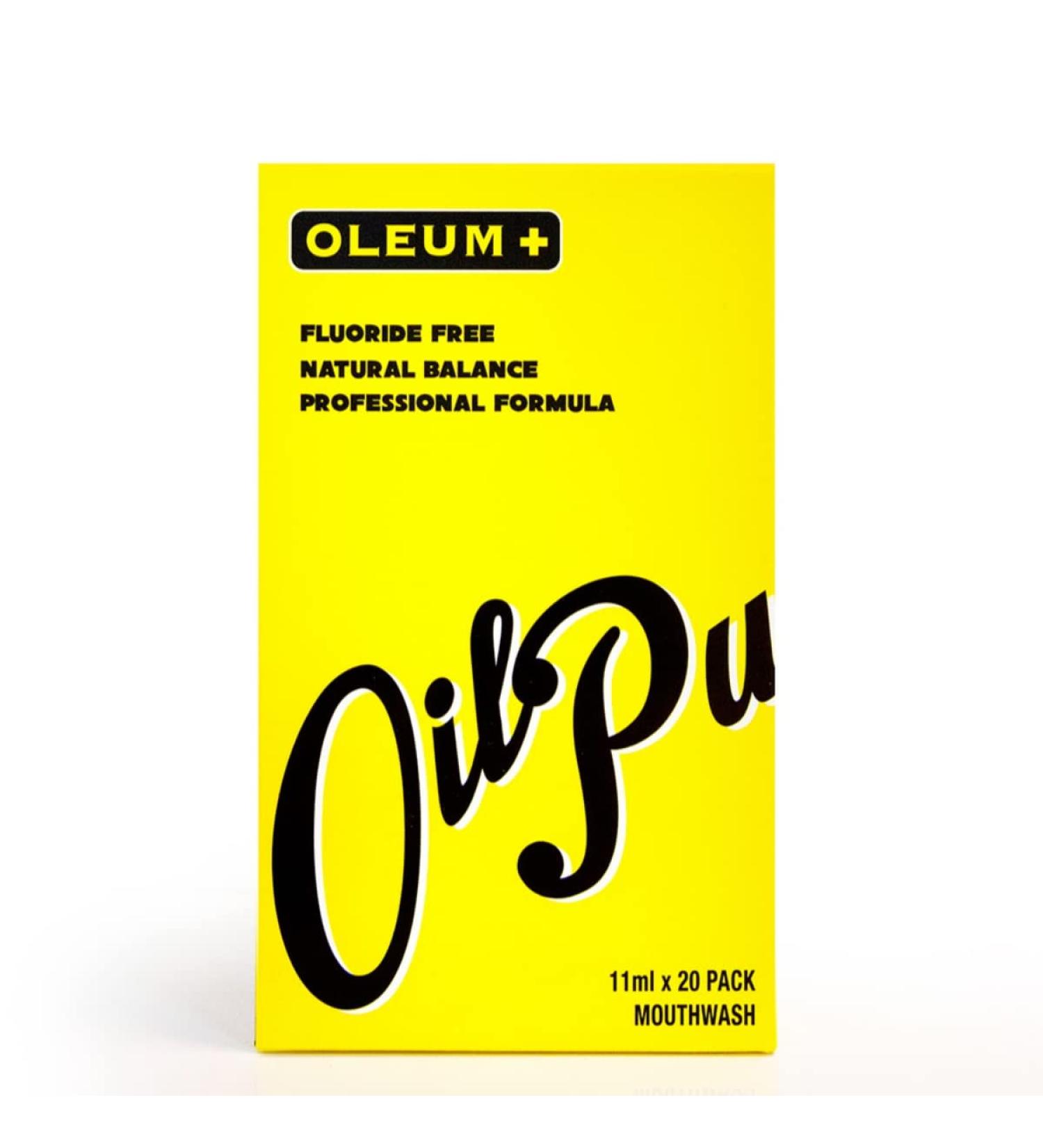 OLEUM Oil Pulling Mouthwash Liquid - Ayurvedic Grapefruit Flavor for Healthy Teeth - 24 Packets (0.37oz each) - Buy Online on GoSupps.com