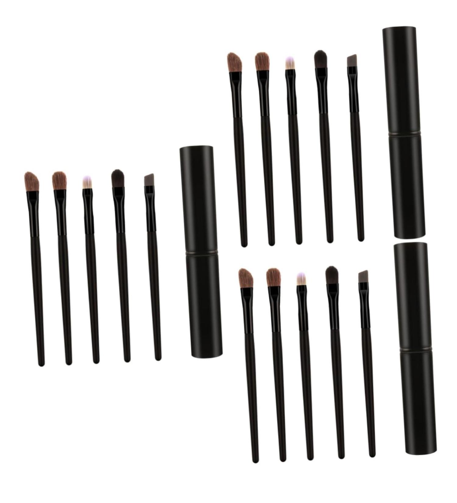 Healeved 15 Pcs Eyeshadow Brush Kit Liner Brush for Eyes Eyeshadow Brush with Case Blackriflecoffee - Buy Online on GoSupps.com