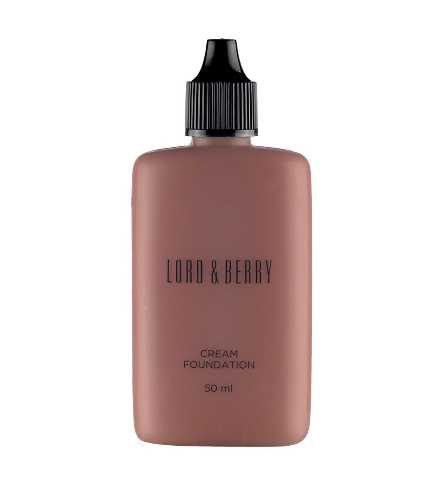Lord and Berry Cream Foundation Fluid - Non-Greasy Foundation Makeup - Face Makeup with Hyaluronic Acid - Easy to Blend - 8633 Mahogany - 50 mlNext step: Improve listing quality - Buy Online on GoSupps.com