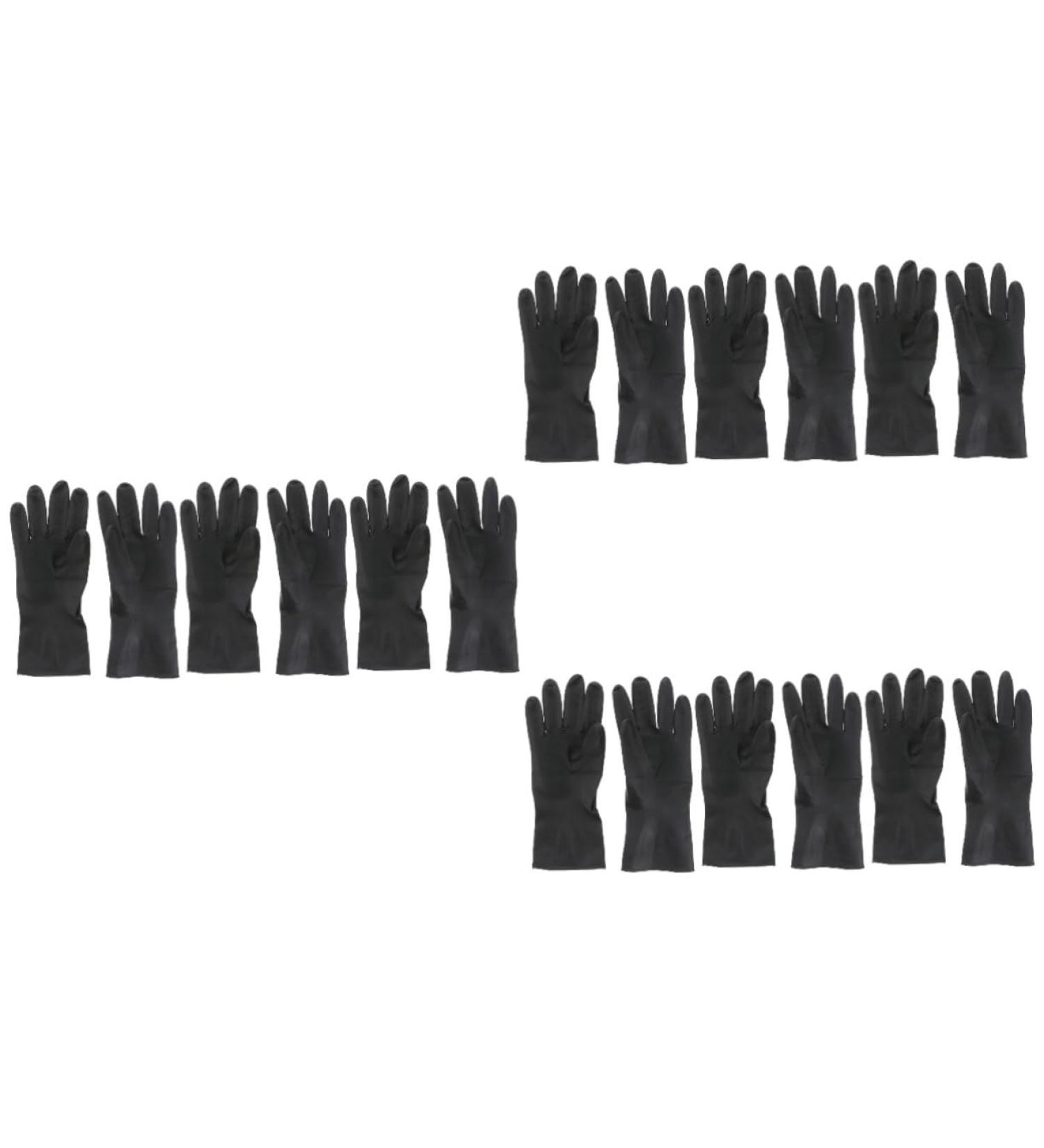 Didiseaon 9 Pairs Hair Salon Gloves Hair Shampoo Gloves Hair Dye Glove Barber Gloves - Buy Online on GoSupps.com