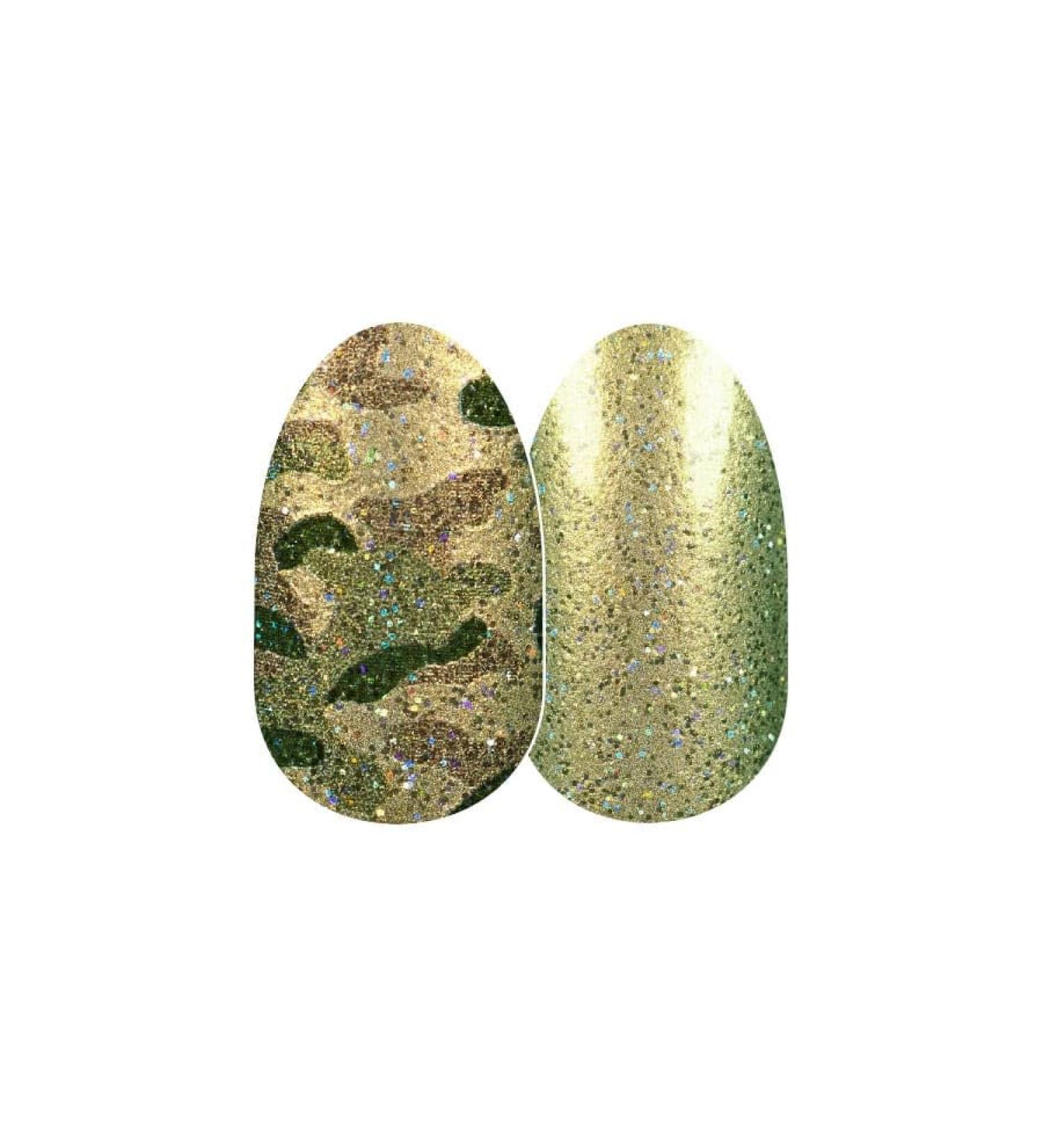 Shop Color Street Glam-ouflage: Metallic Color Shifting Green to Gold Camo with Glitter - International Shipping Available - Buy Online on GoSupps.com