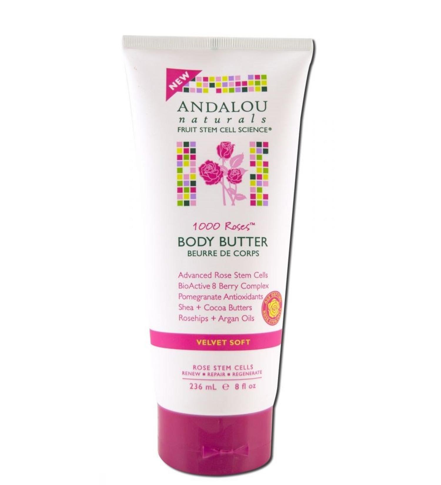 Andalou Naturals Body Butter 1000 Roses