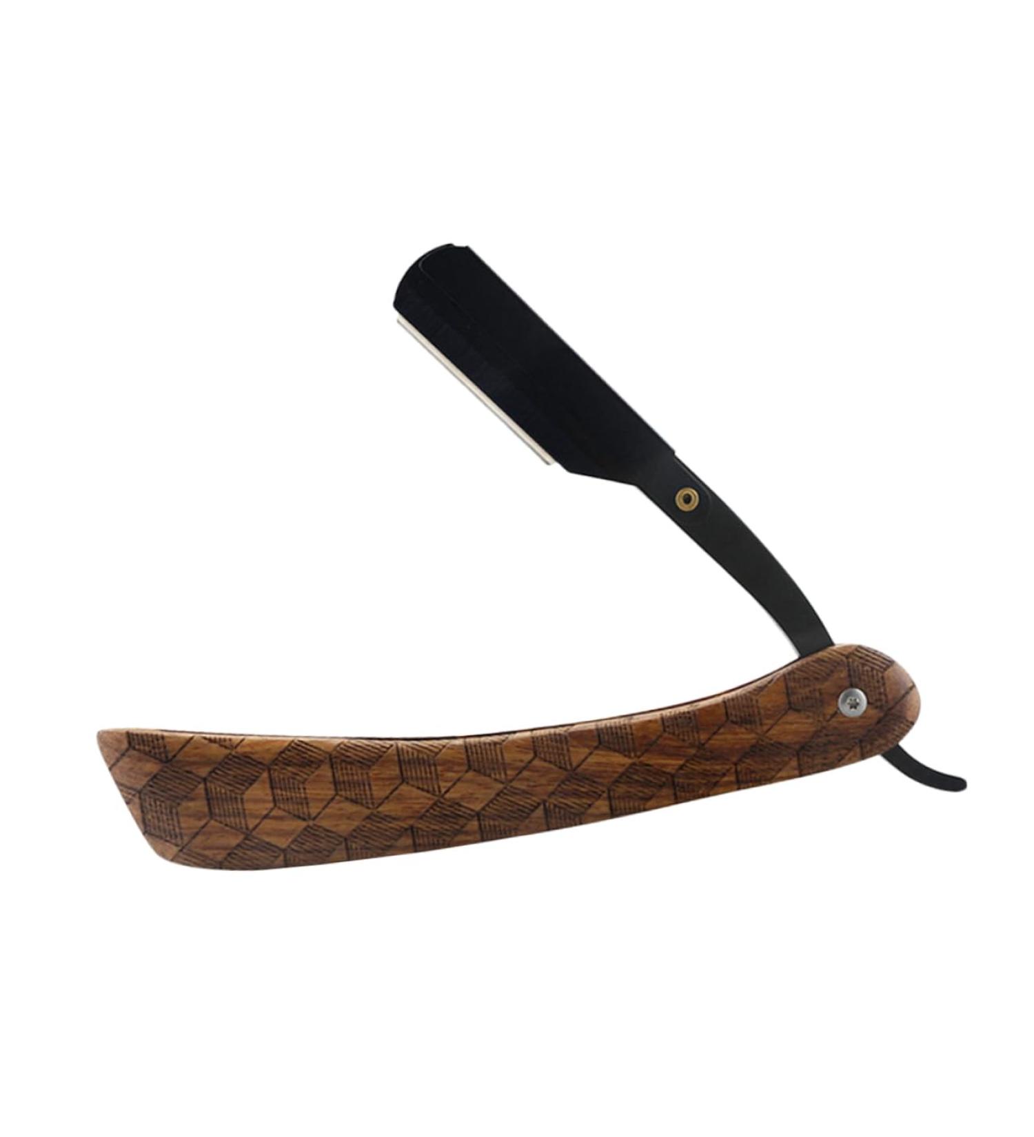 Magiclulu Manual Razor for Men | Portable Beard & Body Razor | Rosewood Design | Perfect Shave - Buy Online on GoSupps.com