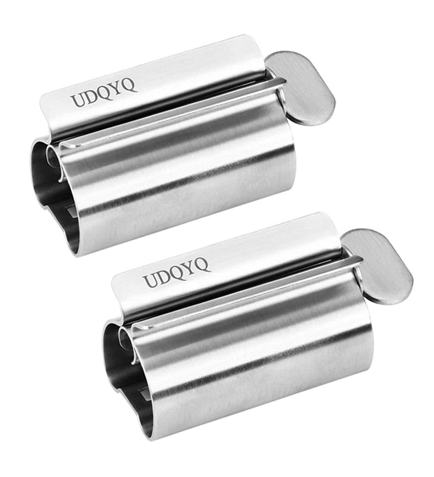 Stainless Steel Toothpaste Squeezer & Seat Holder Stand - Silver - Buy Online on GoSupps.com