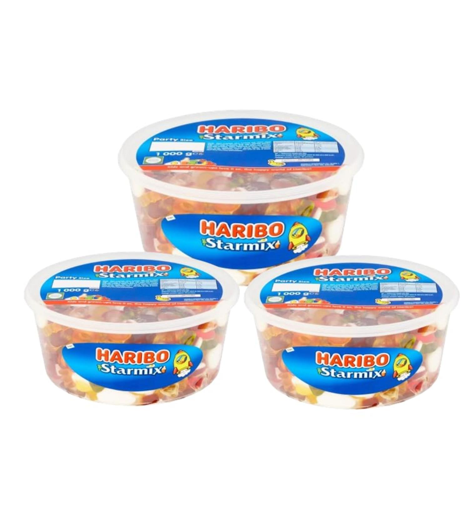 Haribo Starmix 3 x 1kg Resealable Tub Party Gift Favours. - Buy Online on GoSupps.com