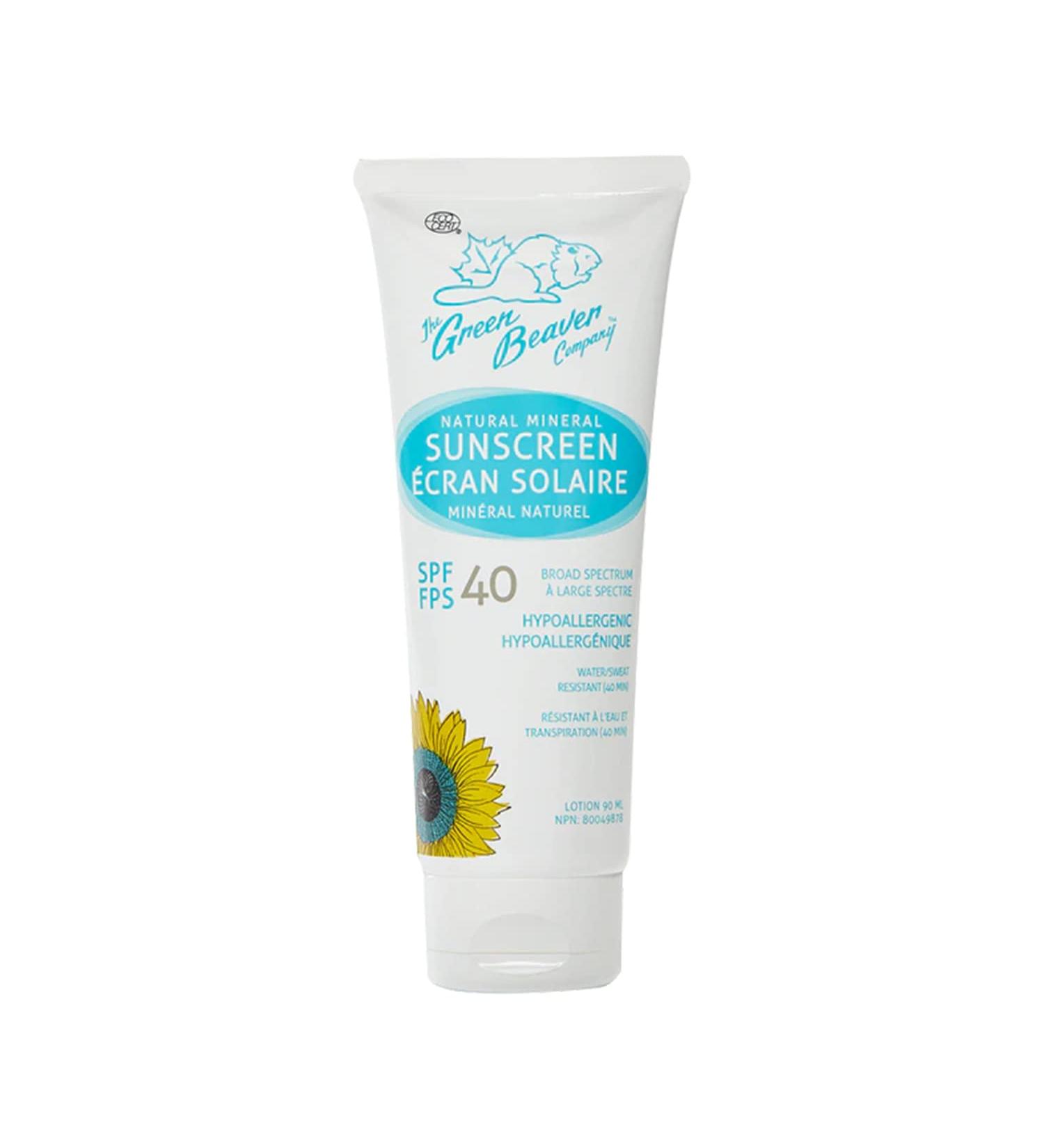 Green Beaver Moisturizing SPF 40 Natural Reef-Safe Sunscreen Lotion | Hypoallergenic Mineral Sunblock for All Skin Types - Buy Online on GoSupps.com