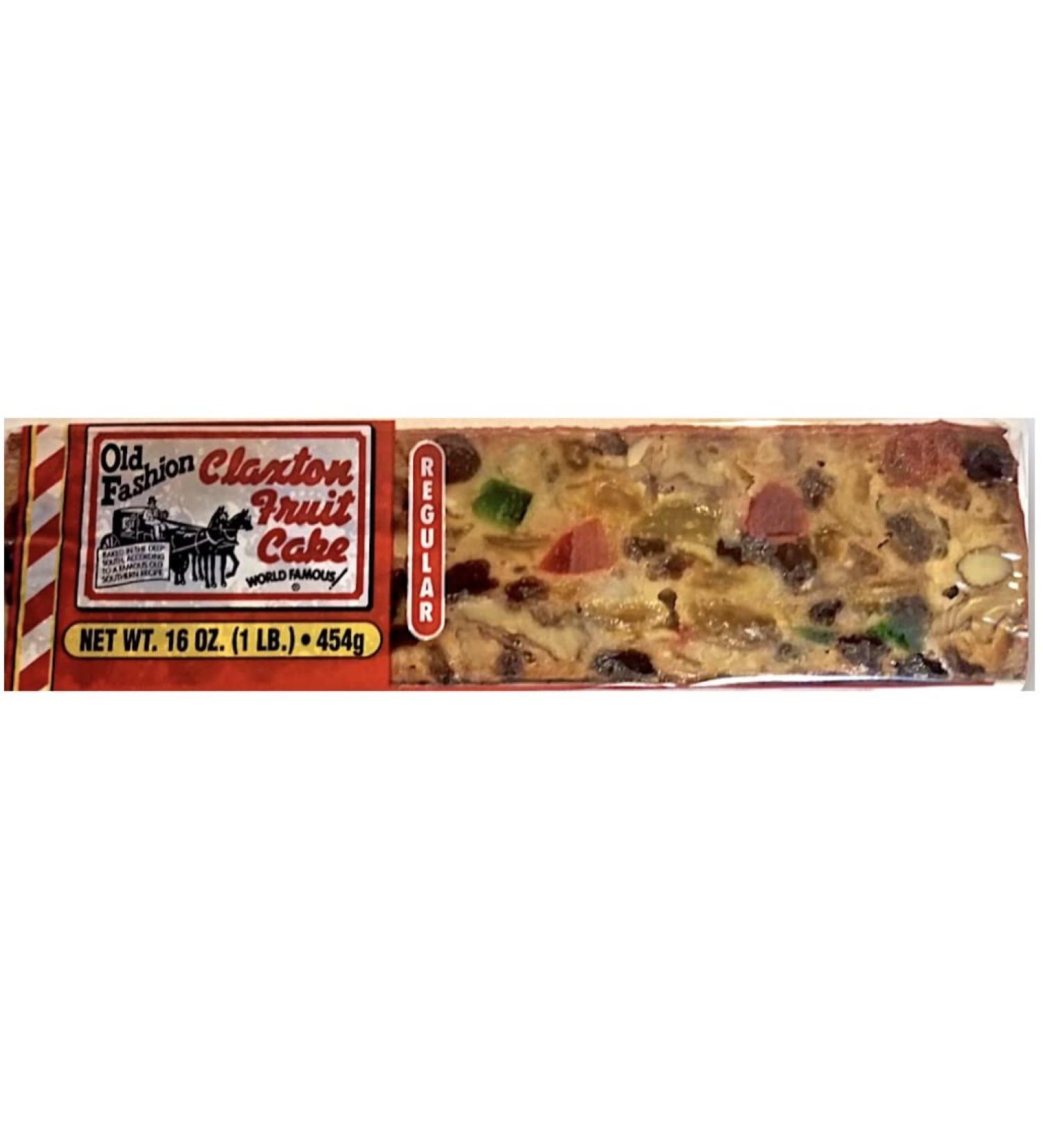 FRUIT CAKE Regular- 1 lb Regular Recipe Claxton Fruitcake - Buy Online on GoSupps.com