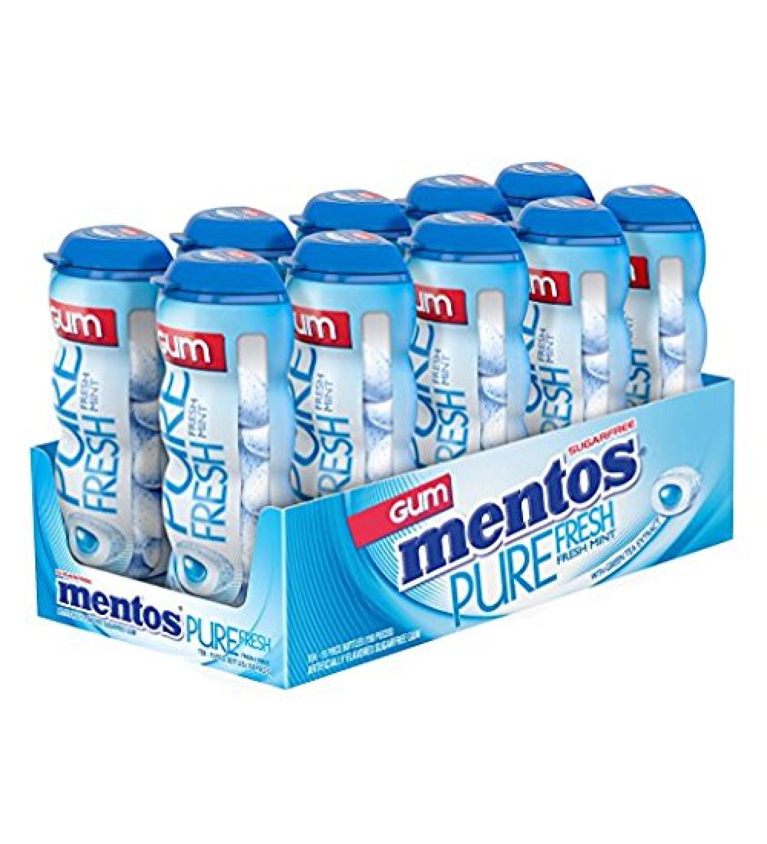 Mentos Gum Pocket Bottle Pure Fresh Mint 1.06 OZ Packs (Pack of 20) - Buy Online on GoSupps.com