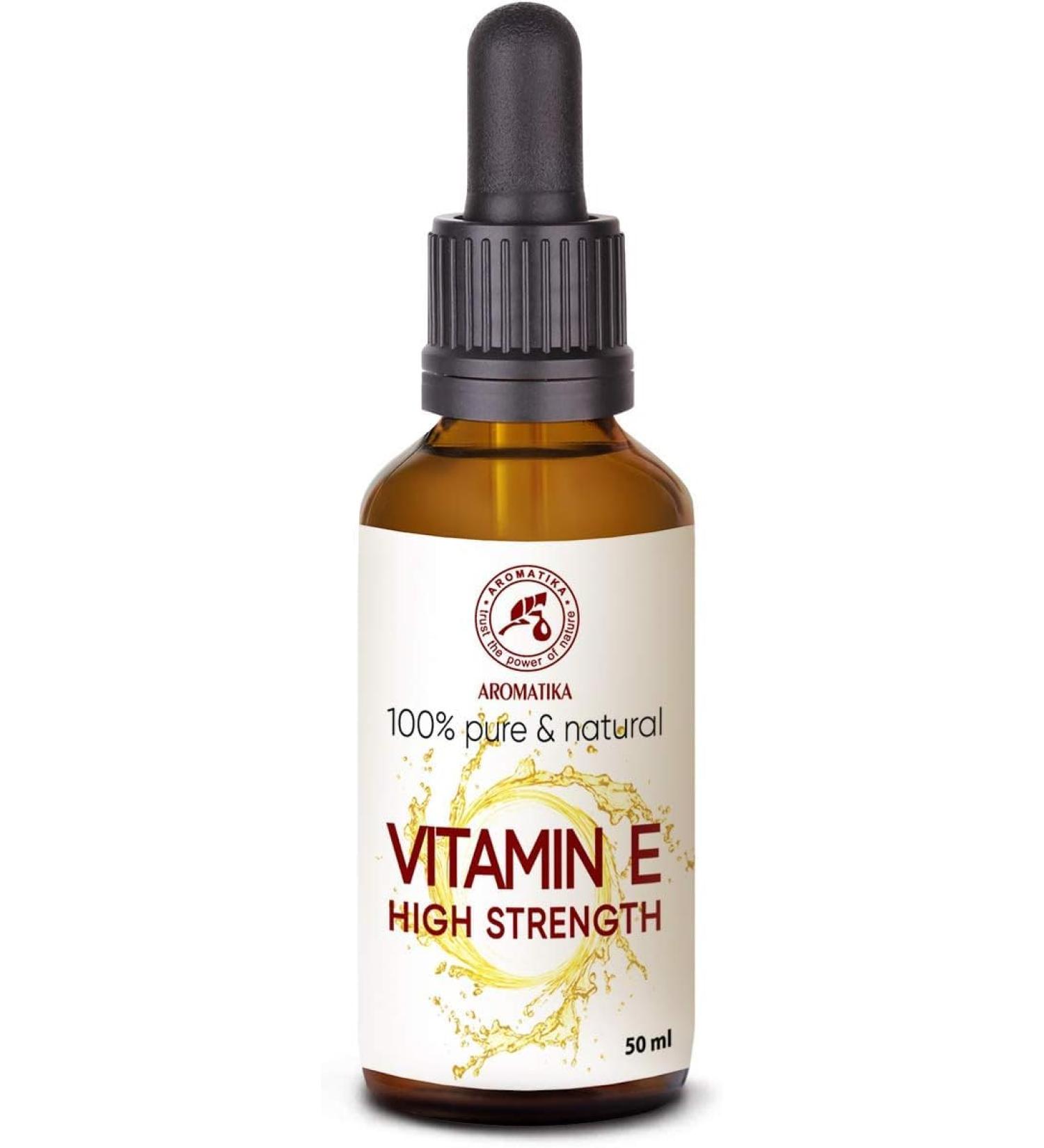 Vitamin E Drops 50ml - Highly Concentrated for Face Body & Hair Care - Natural Skincare Solution - Buy Online on GoSupps.com