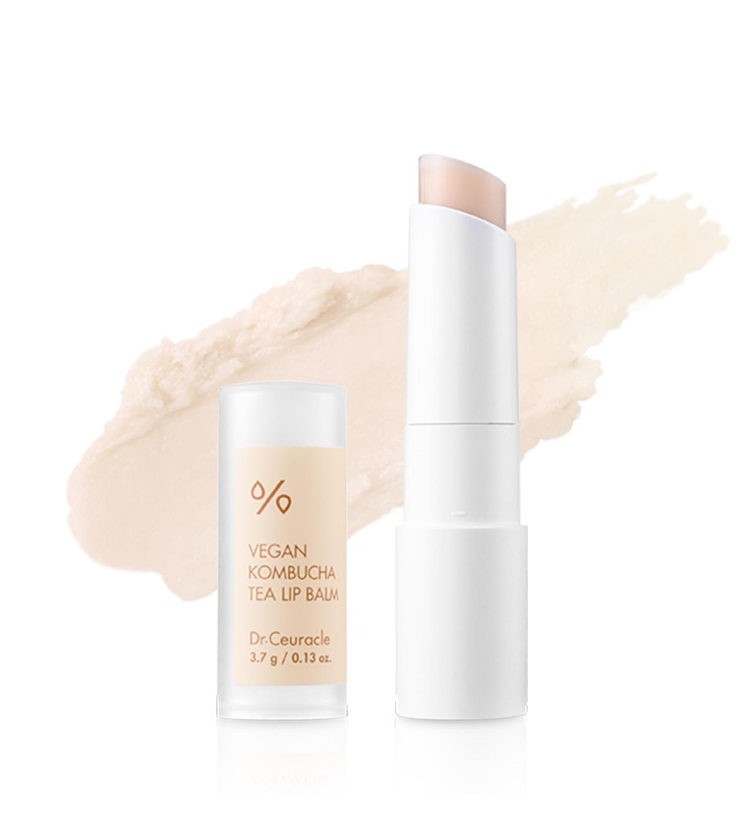 Dr.Ceuracle Vegan Kombucha Tea Lip Balm - Soft Natural Lightweight Hydrating Lip Moisturizer for Dry Cracked Lips Korean Skincare for Stocking Stuffers (3.7 g / 0.13 oz.) - Buy Online on GoSupps.com