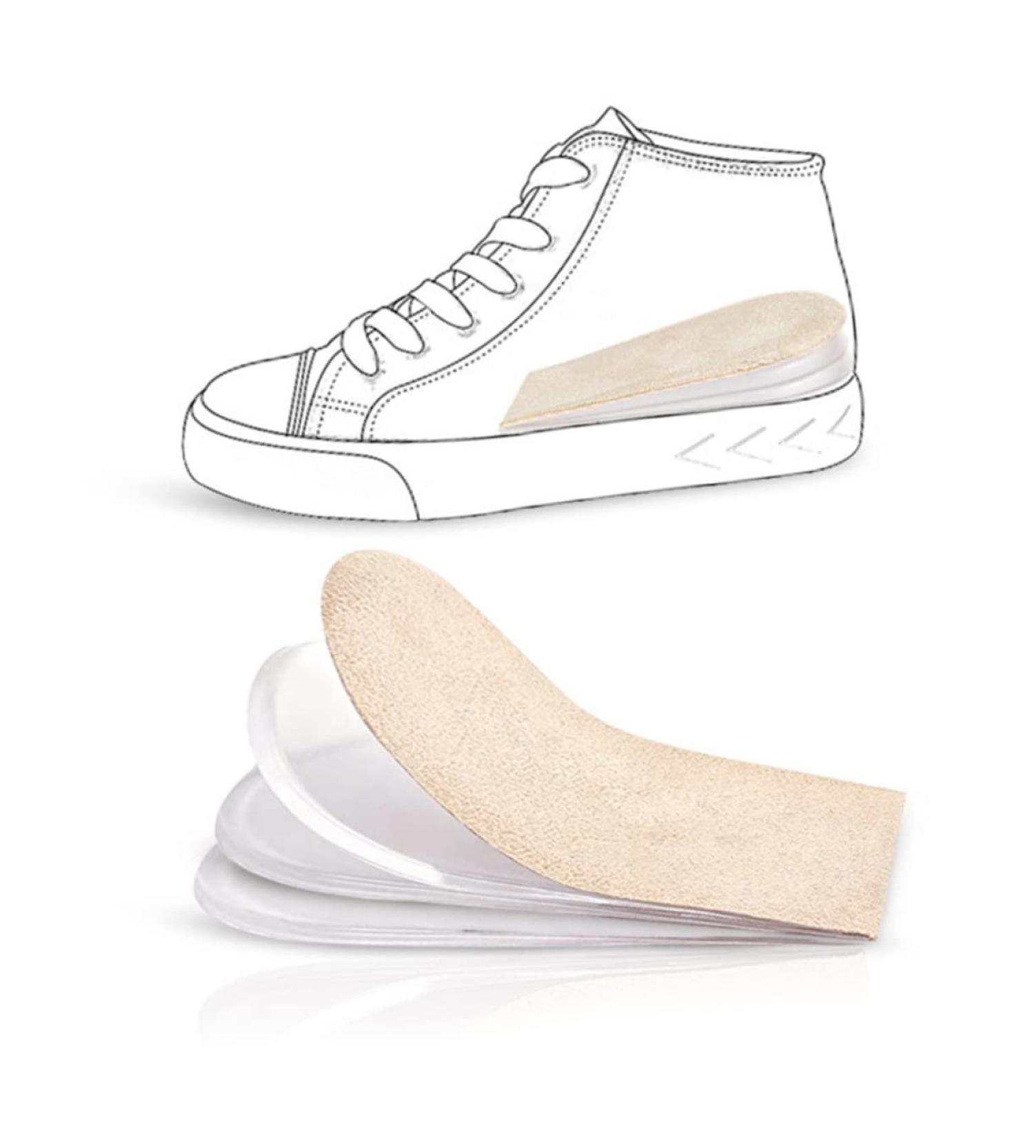 FOMIYES Height Increase Insole | Invisible Heel Lift Inserts for Extra Height | Comfort & Support - Buy Online on GoSupps.com