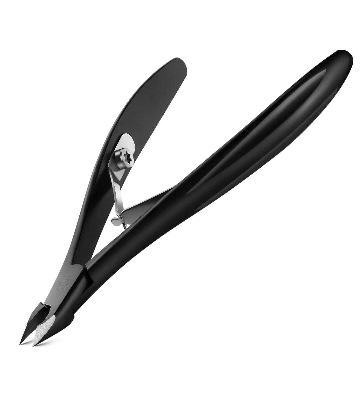 FVION 4mm Jaw Professional Cuticle Nippers Salon-Quality Cuticle Trimmers for Precision Nail Care Premium Stainless Steel Cuticle Clipper Cuticle Remover Tool - Black - Buy Online on GoSupps.com