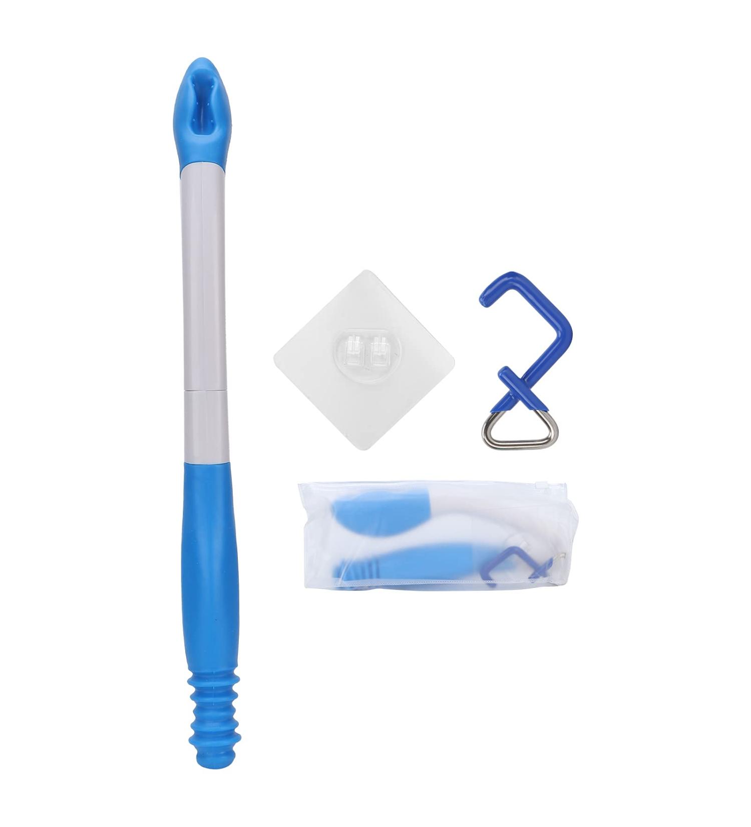 Buy Blue Foldable Toilet Aids | Long Comfort Grip Wiper for Restricted Mobility & Pregnant Women - 15.7 | International Shipping Available - Buy Online on GoSupps.com