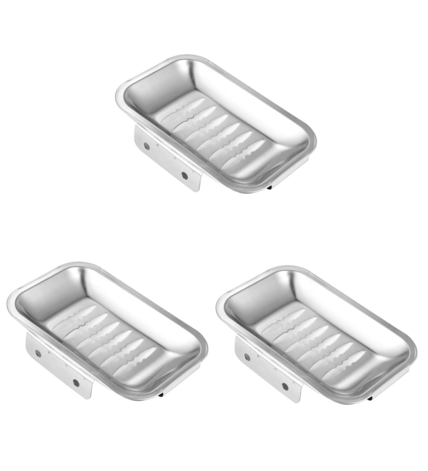 Ciieeo 6 Pcs Soap Box Soap Holder for Shower Wall Jabonera Para Bathroom Soap Dish Bath Soap Holder Soap Sponge Soap Plate Soap Container Stainless Soap Holder Take a Bath Soap Dispenser - Buy Online on GoSupps.com