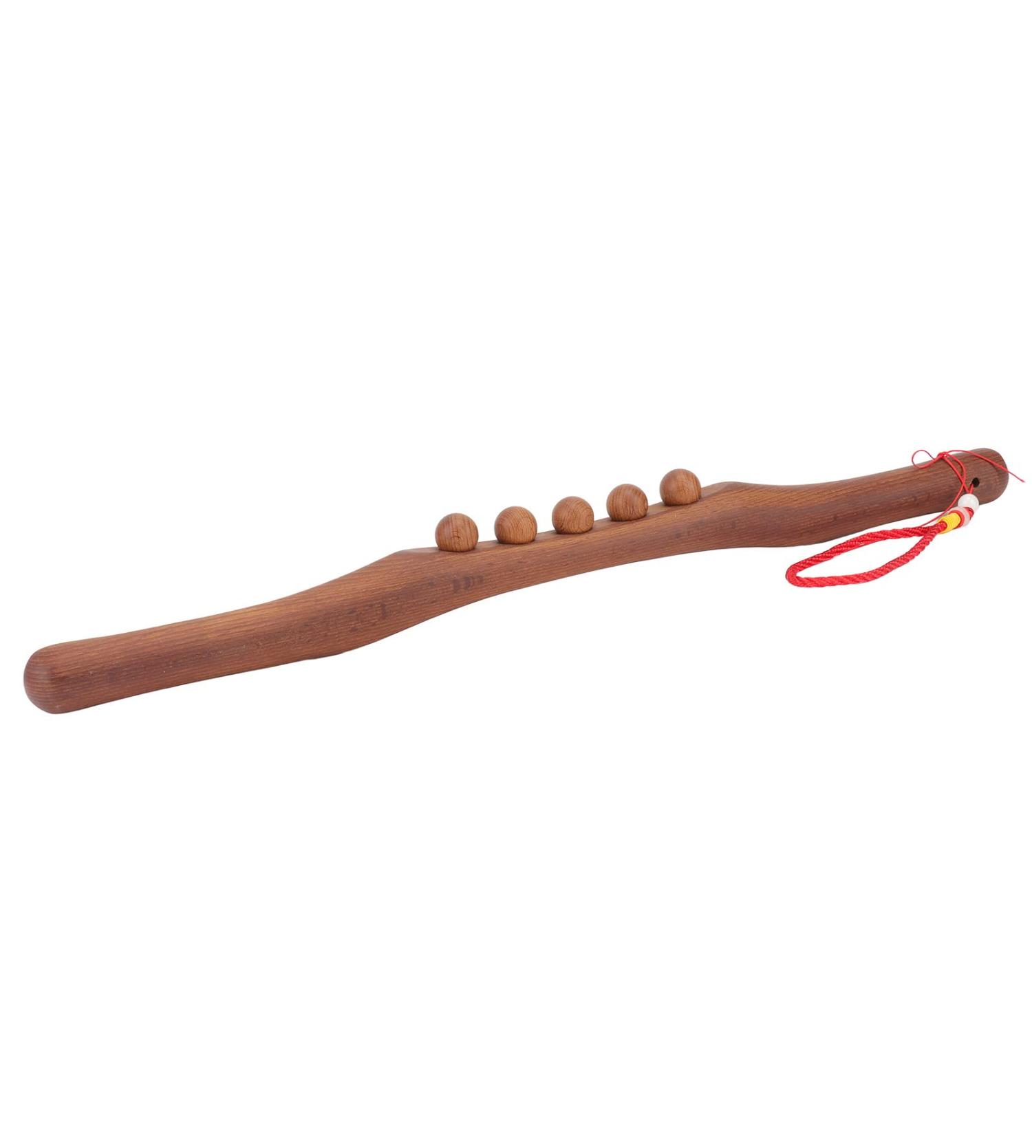 Shop Premium 48 cm Gua Sha Wooden Stick | Non-Slip Curved Massage Tool for Neck & Back Relief - International Shipping Available - Buy Online on GoSupps.com