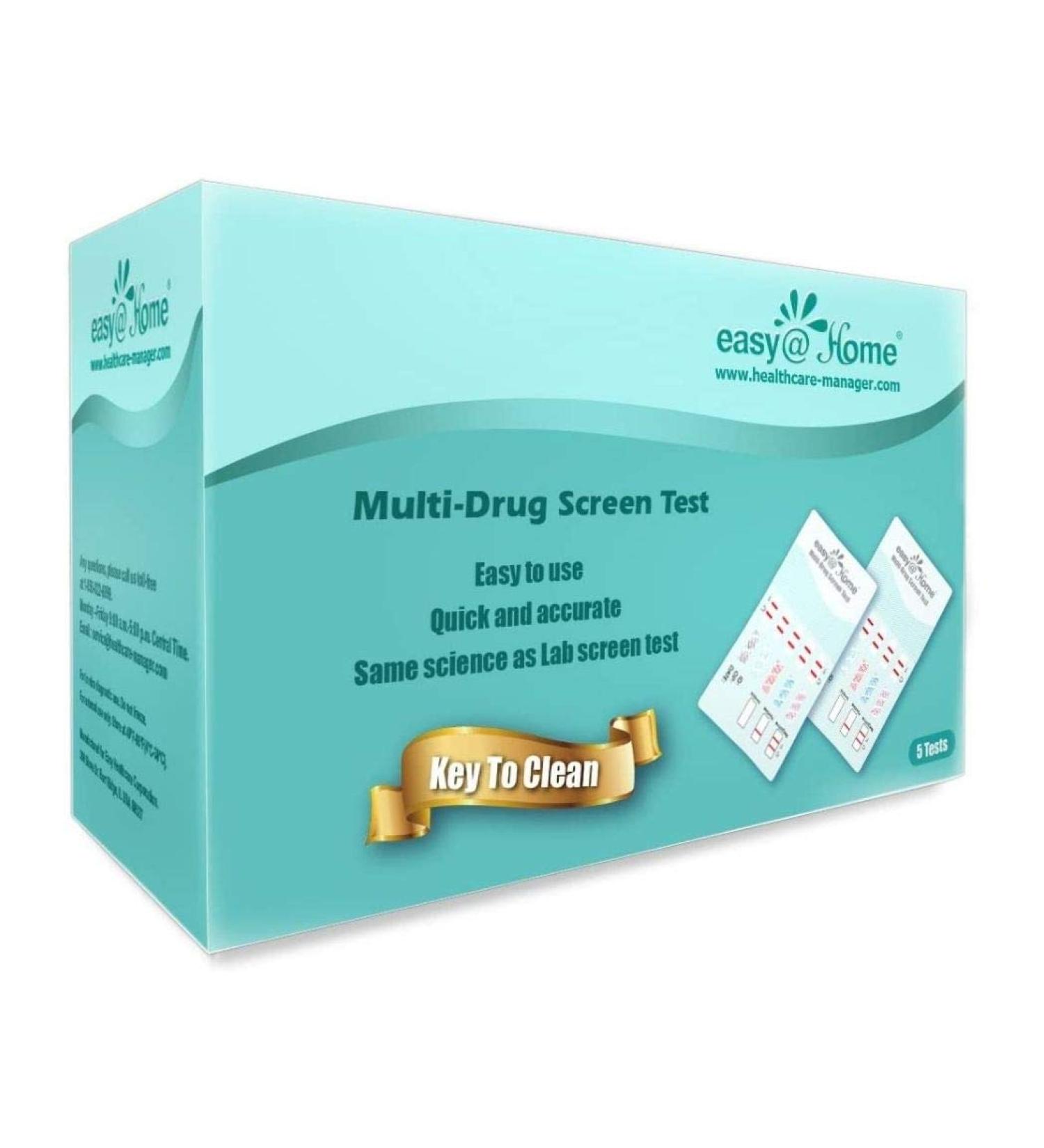 EasyHome 12 Panel Instant Drug Test Kit - Test for Marijuana (THC), Cocaine (COC), Opiates (OPI), Amphetamine (AMP), Barbiturates (BAR), Benzodiazepines (BZO), MDMA, Methamphetamine (MET/mAMP), Methadone (MTD), Oxycodone (OXY), Phencyclidine (PCP), Propox - Buy Online on GoSupps.com