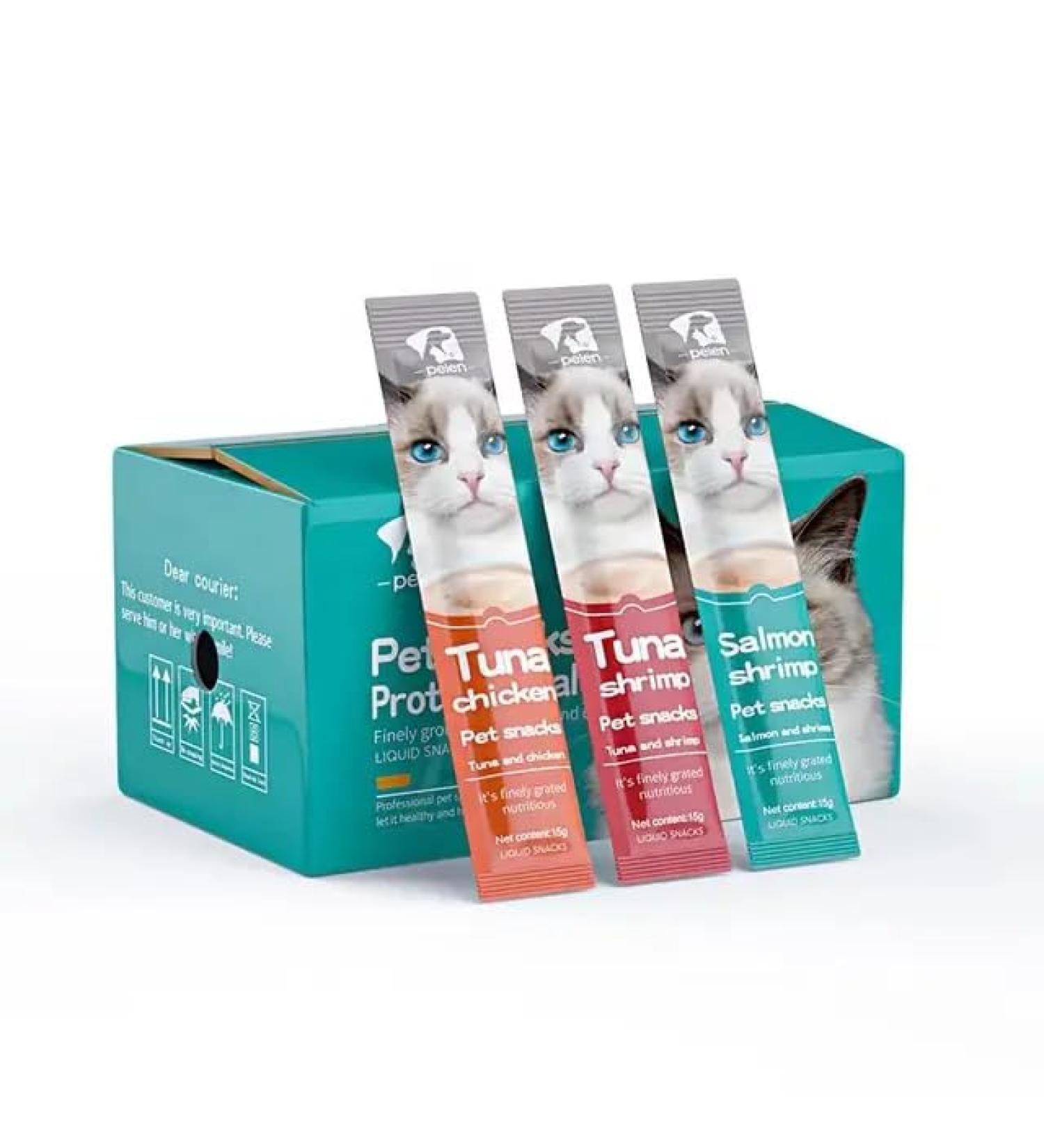 cat Snacks Wet (45 Tuna Shrimp Tuna Chicken Salmon Shrimp) tuna shrimp tuna chicken salmon shrimp 45 - Buy Online on GoSupps.com