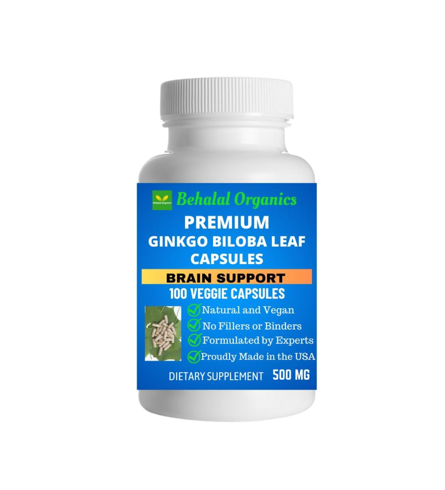 Behalal Organics Ginkgo Biloba Leaf Quick Release Capsules - Buy Online on GoSupps.com