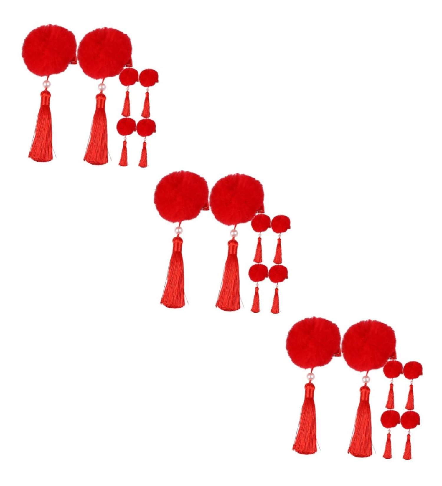 Beaupretty 9 Pairs Tassel Hair Ball Hair Clip Hair Barrettes Hair Clips for Hair Pin Chinese Hair Clip Chinese Hair Stick Barrettes for Hanfu Hair Accessories for - Buy Online on GoSupps.com