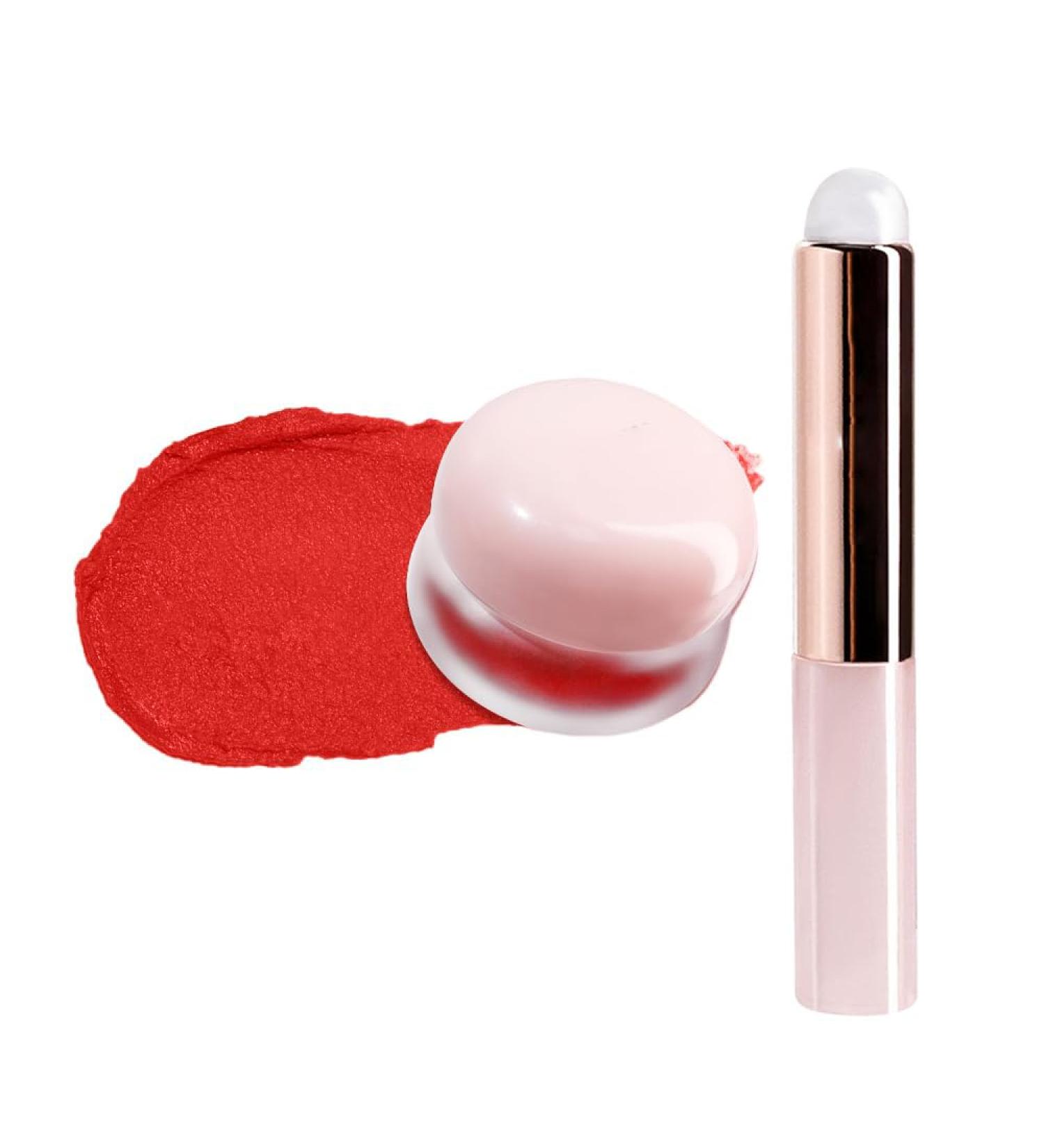 Lip Pudding Pot Blurred Lip and Cheek Pudding Pot Lip Makeup Blurred Makeup Blush Lightweight to Build Soft Matte Velvet Finish Multi-use (03#Passion) - Buy Online on GoSupps.com