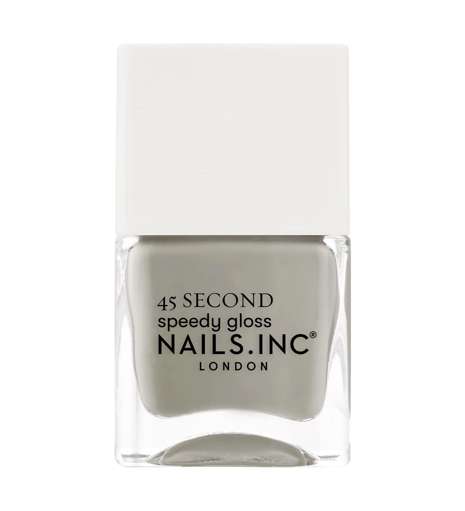 Nails.INC 45 Second Speedy Gloss Made In Marylebone 14ml Grey Nail Polish - Buy Online on GoSupps.com