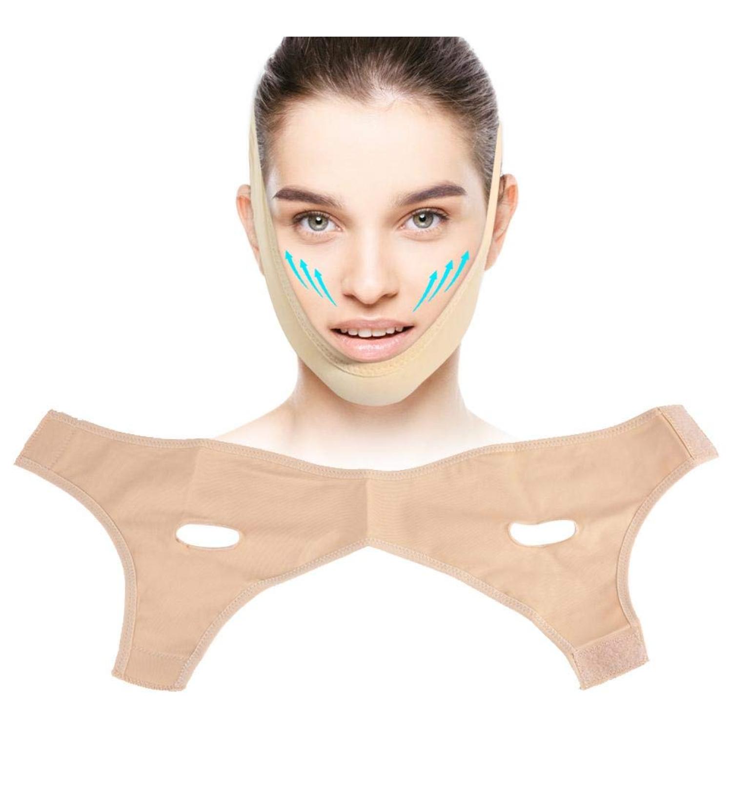 Buy Slim Face Shaper Anti-Folding Face Mask - Lifting V Face Line & Anti-Aging Chin Tape | International Shipping - Buy Online on GoSupps.com