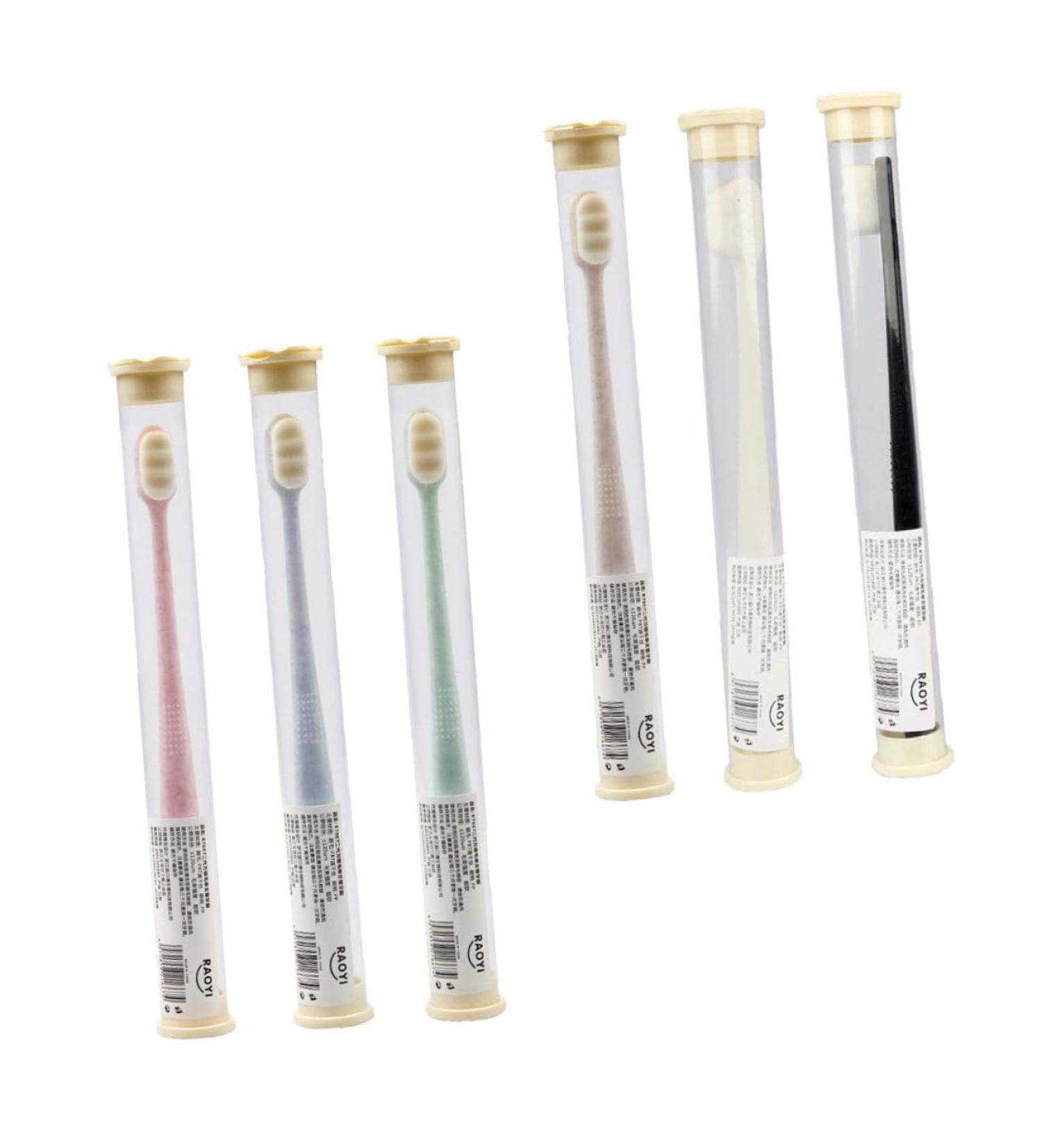 Frcolor 6-Pack Extra Soft Children's Travel Toothbrush - Classic & Portable Wangan Hair Design - Buy Online on GoSupps.com