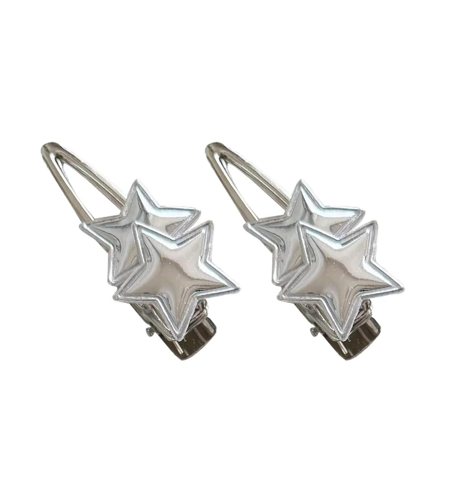 JSGHGDF Metallic Shape Hair Clip Spring Hair Clip for Woman Taking Photo Shopping Travel n-slip 1 pair - Buy Online on GoSupps.com