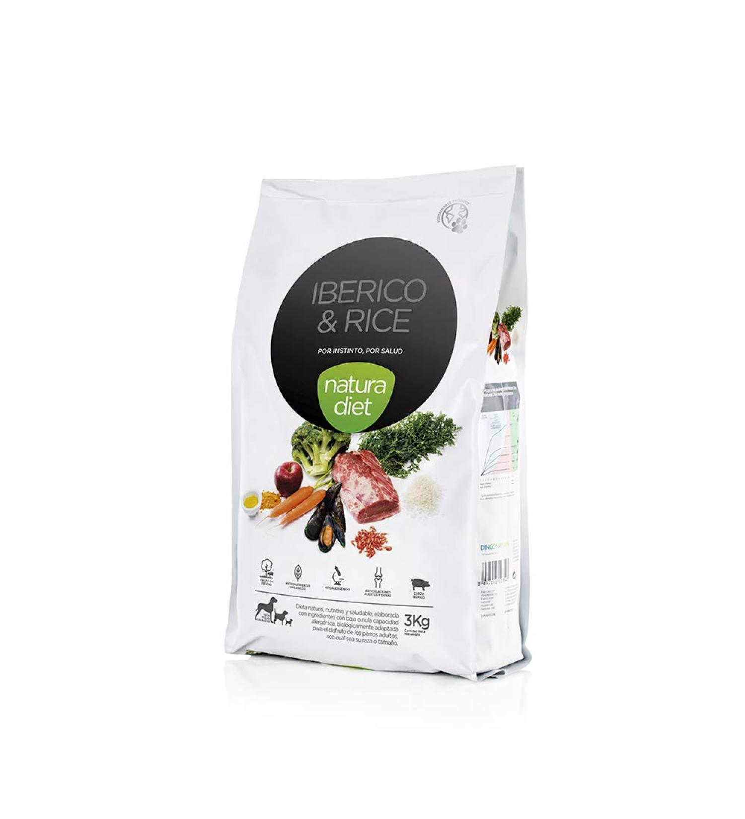 Natura Diet Hybique & Rice 0.5 kg Pet Food 3000 g
