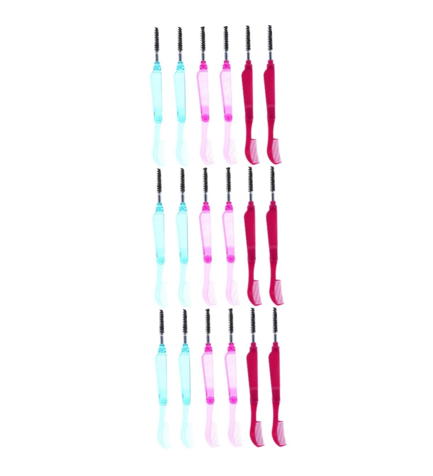Didiseaon 18 Pcs Collapsible Eyelash Comb & Brush Set - Perfect Eyelash Separator & Makeup Grooming Tool for Flawless Eyes - Buy Online on GoSupps.com