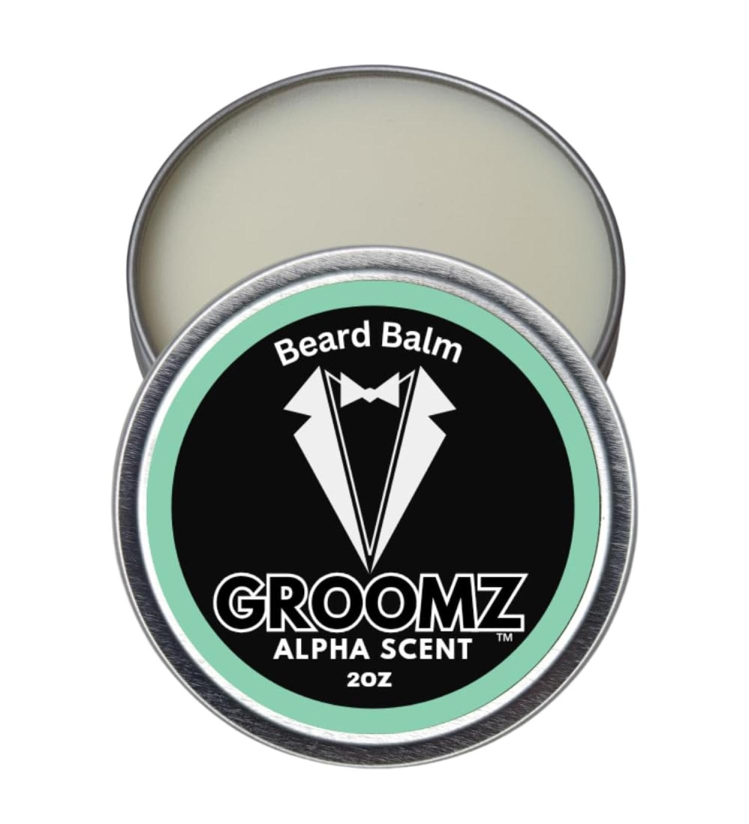 Buy GROOMZ Beard Balm - All-Natural Alpha Scent - 2 oz Made in USA | International Shipping Available - Buy Online on GoSupps.com